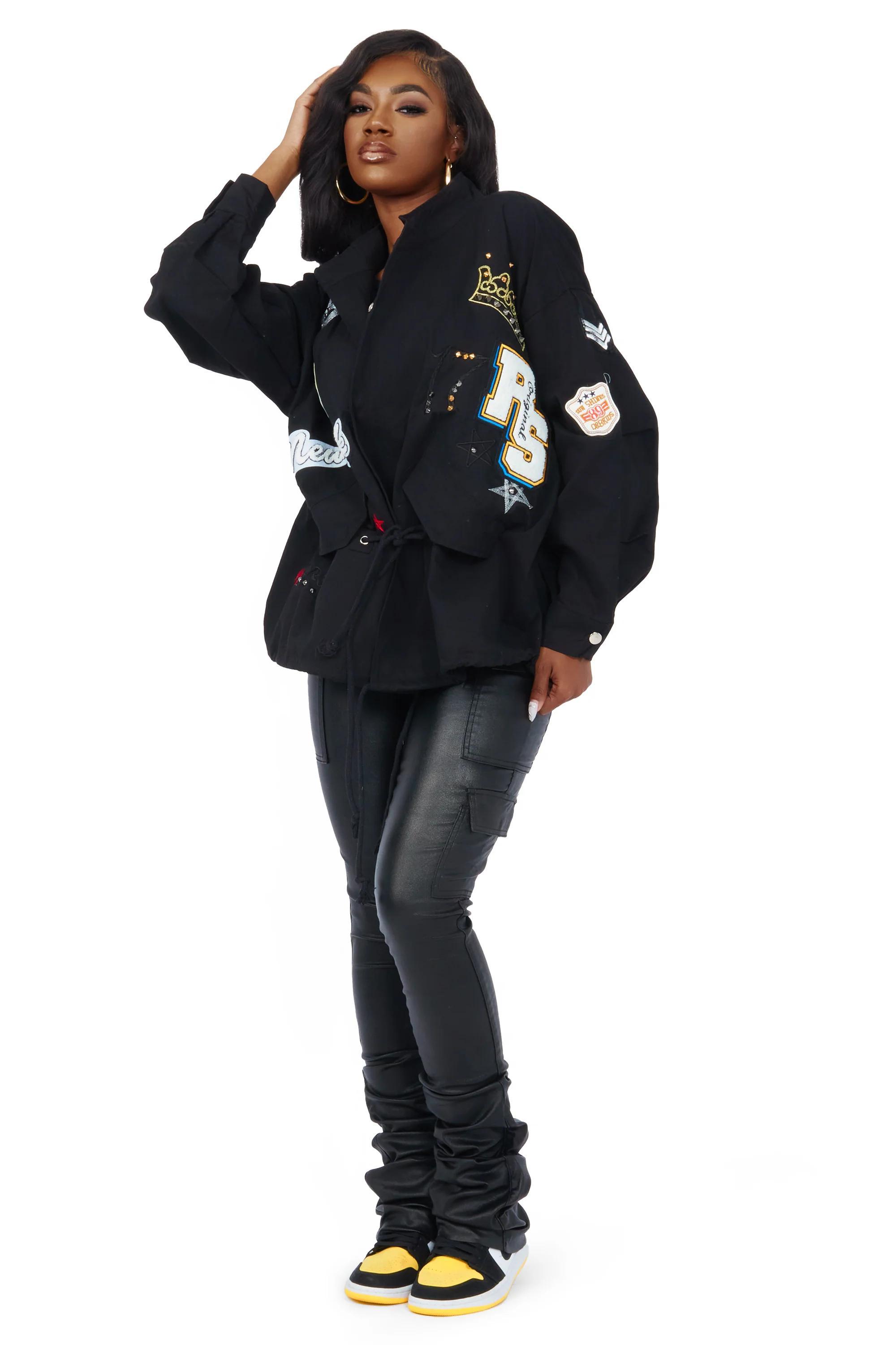 Mezcali Black Oversized Jacket - Image 6