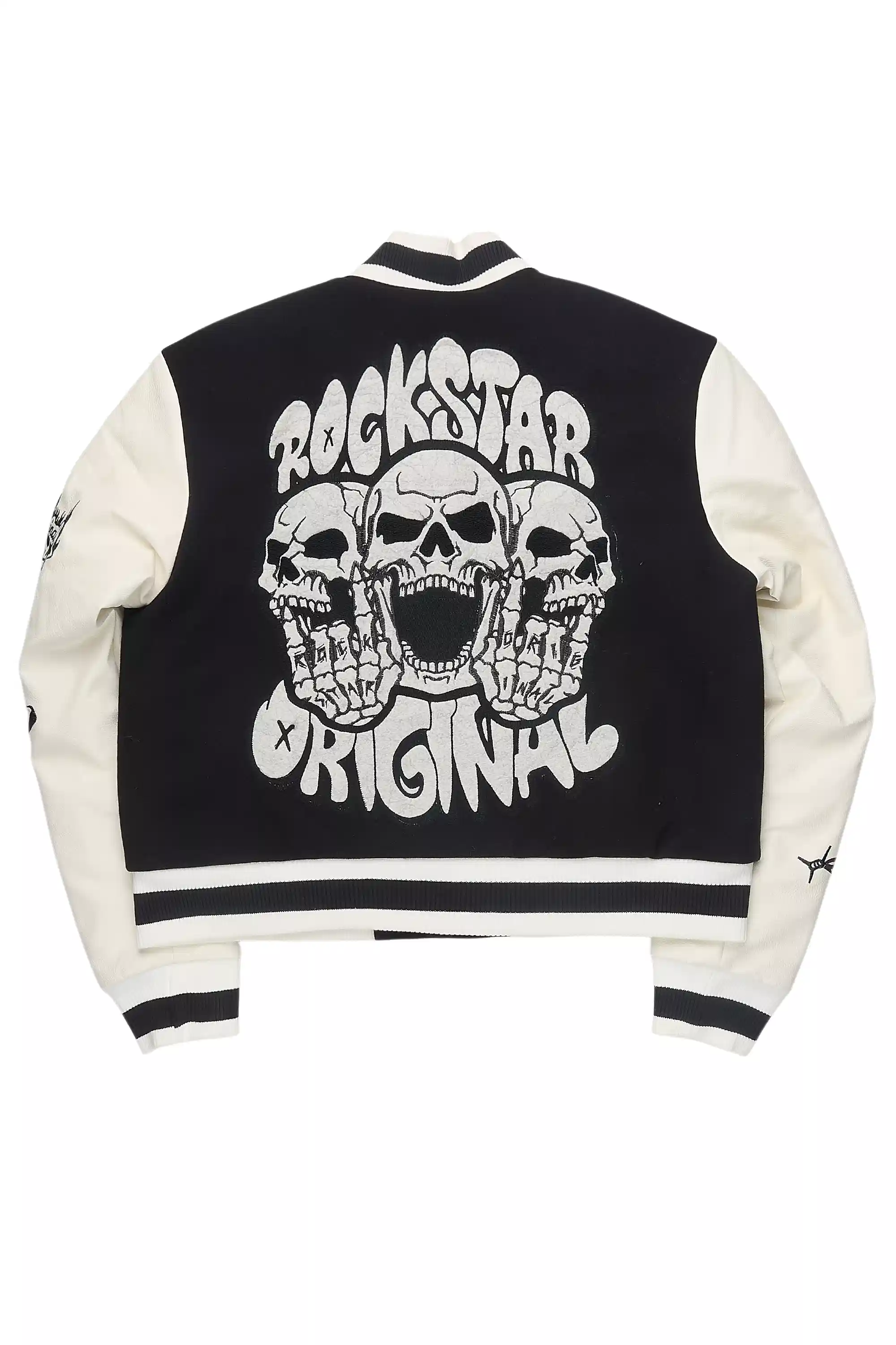 Sharray Black Oversized Varsity Jacket - Image 8