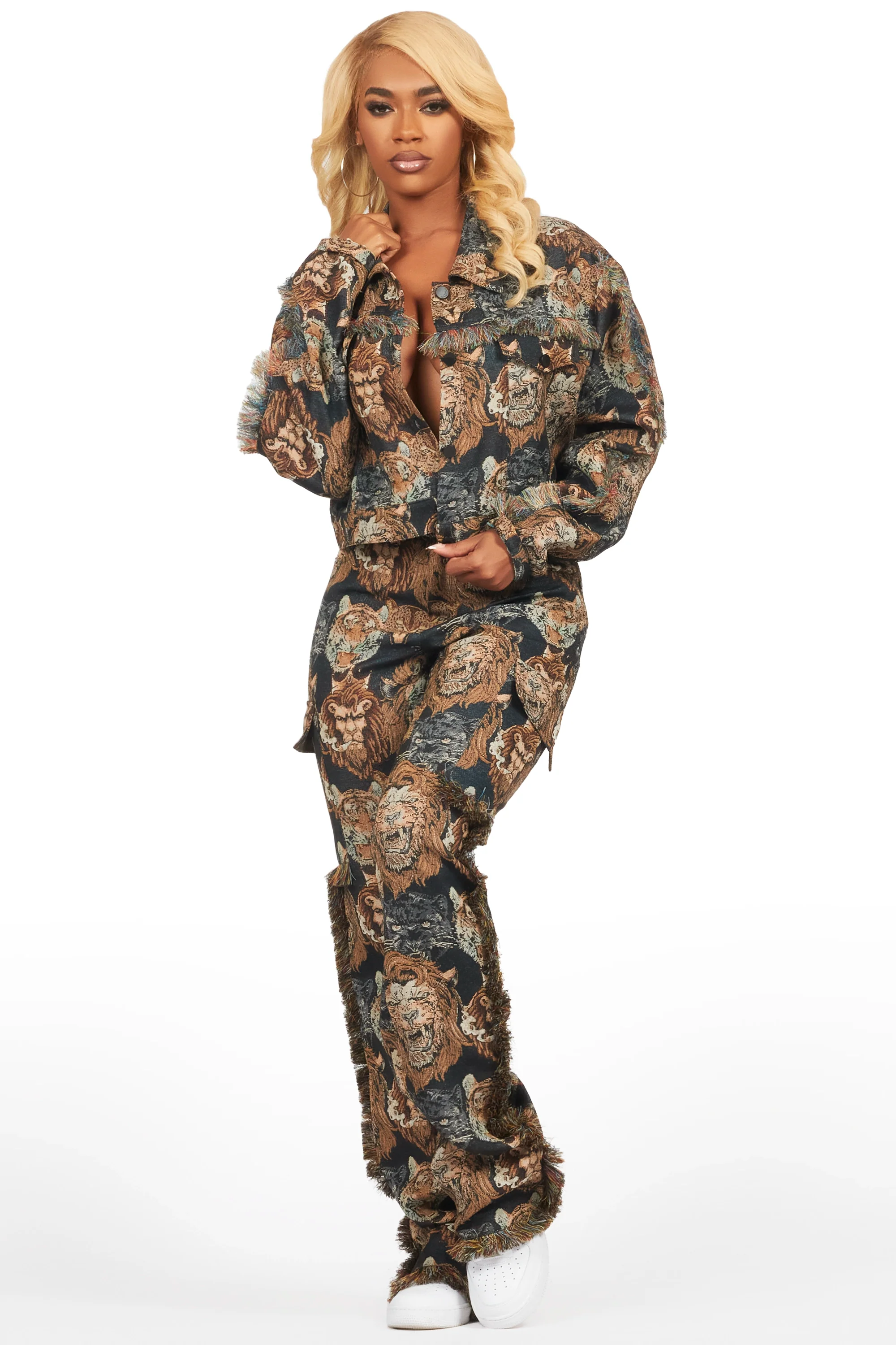 Ilishia Black Tapestry Jacket - Image 5
