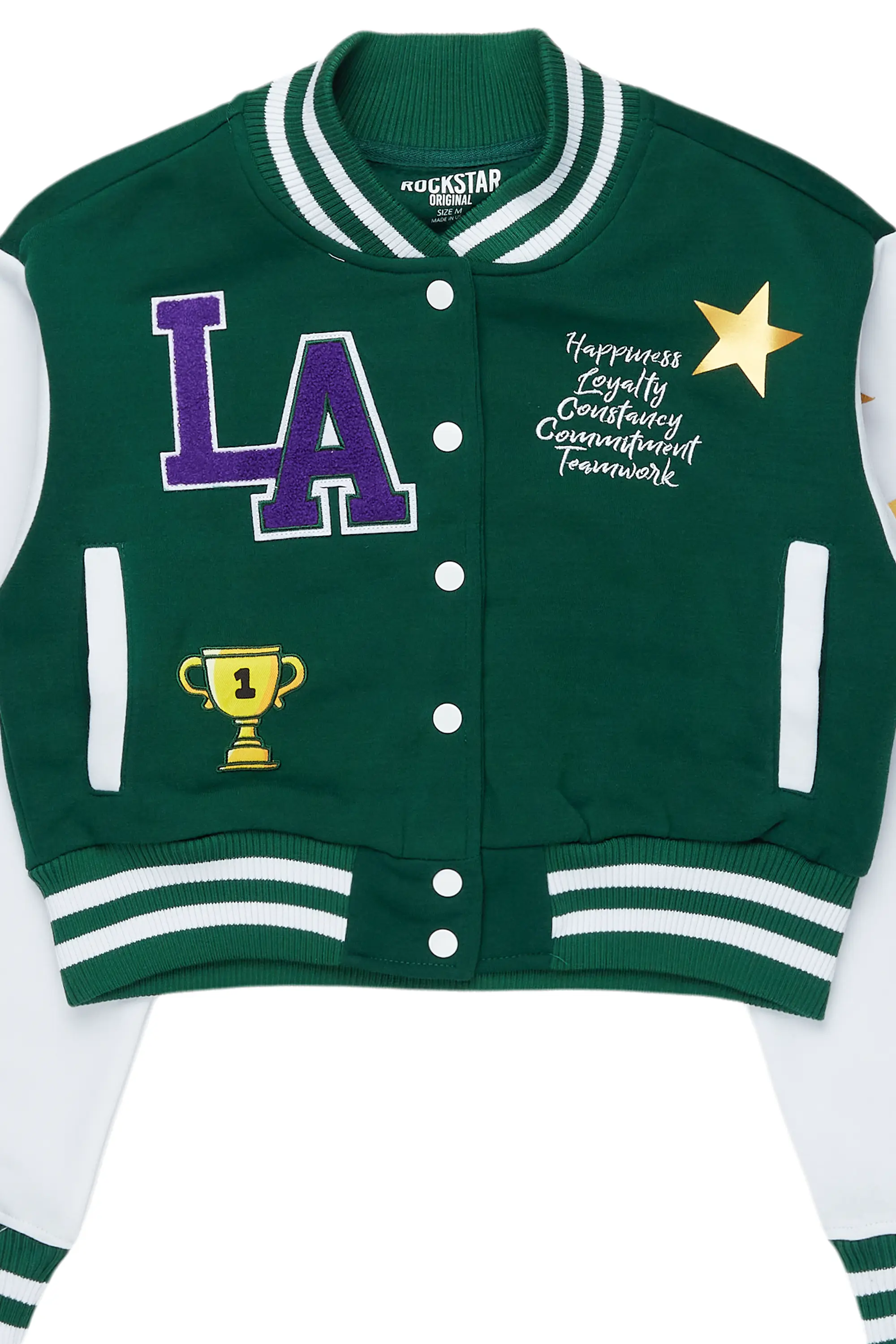 Keneka Green Varsity Jacket - Image 2