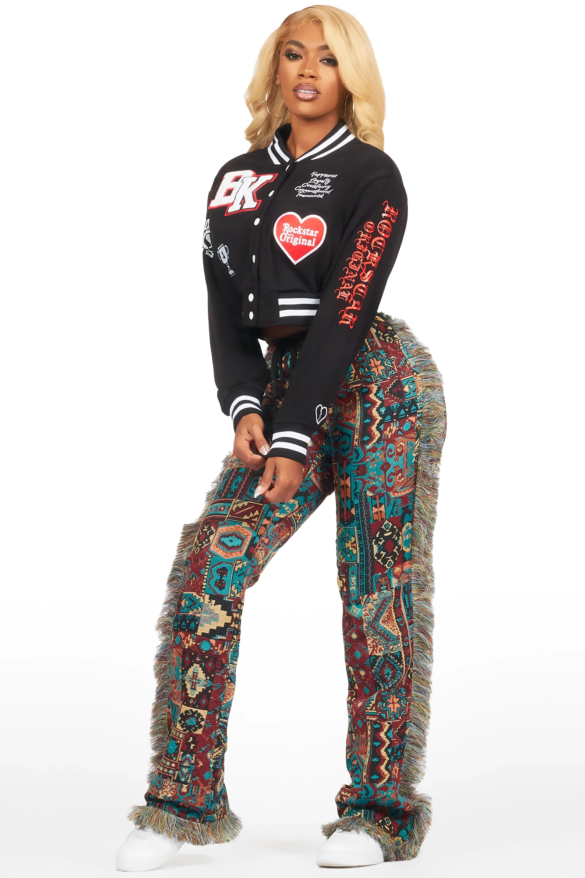 Dianawattee Black Varsity Jacket - Image 4