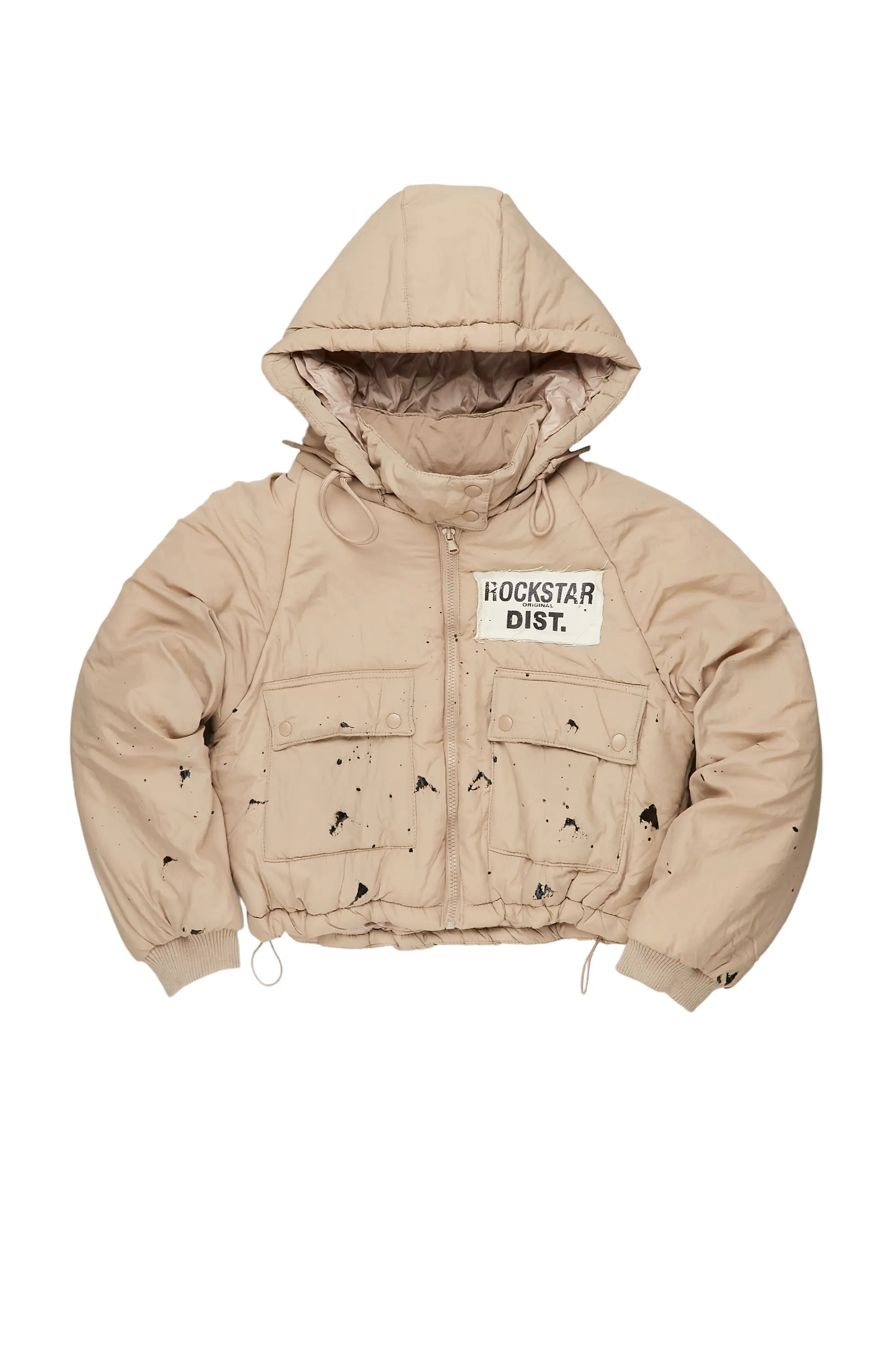 Zayla Tan Art Dist. Puffer Jacket - Image 13
