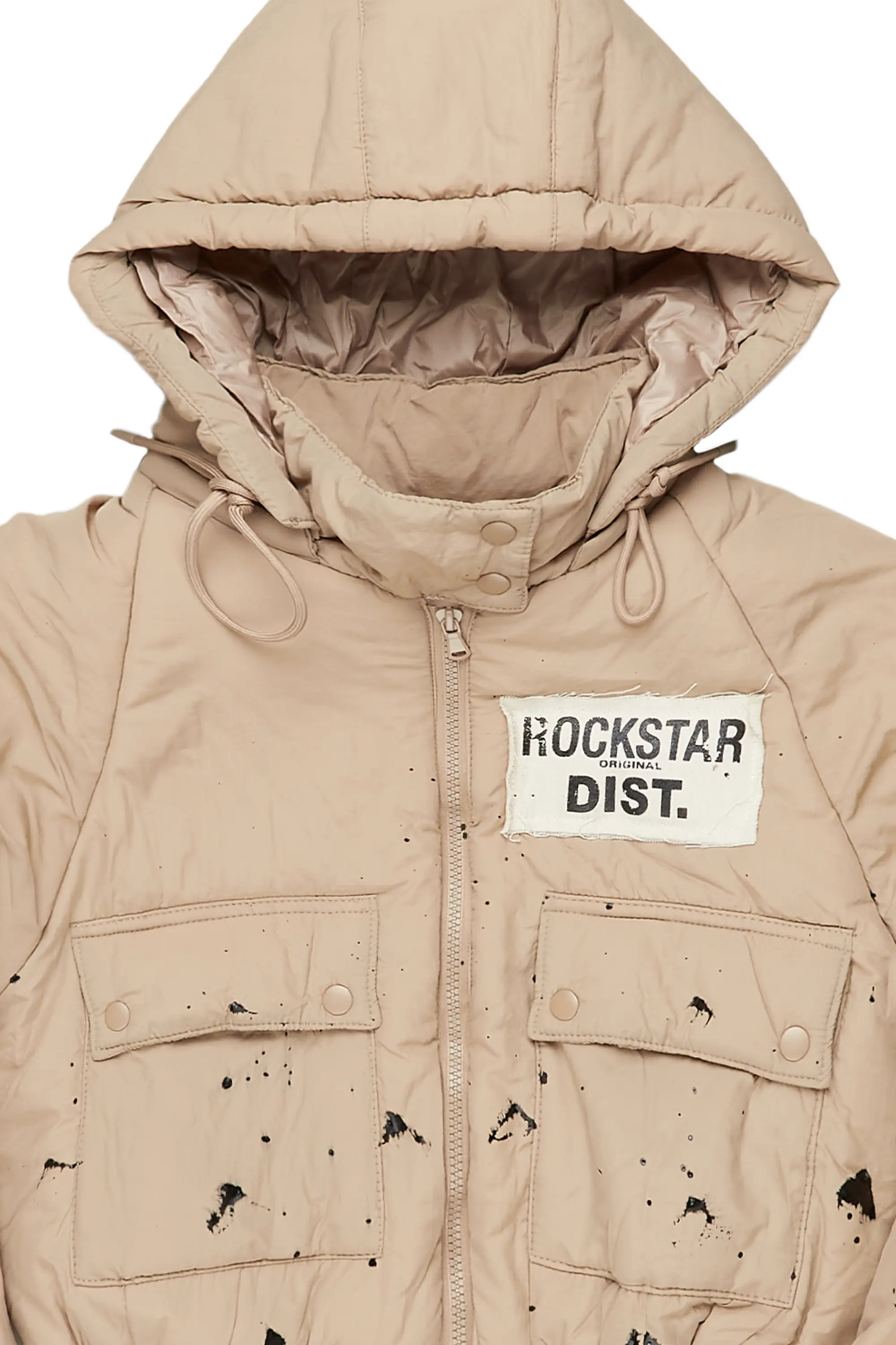 Zayla Tan Art Dist. Puffer Jacket - Image 15