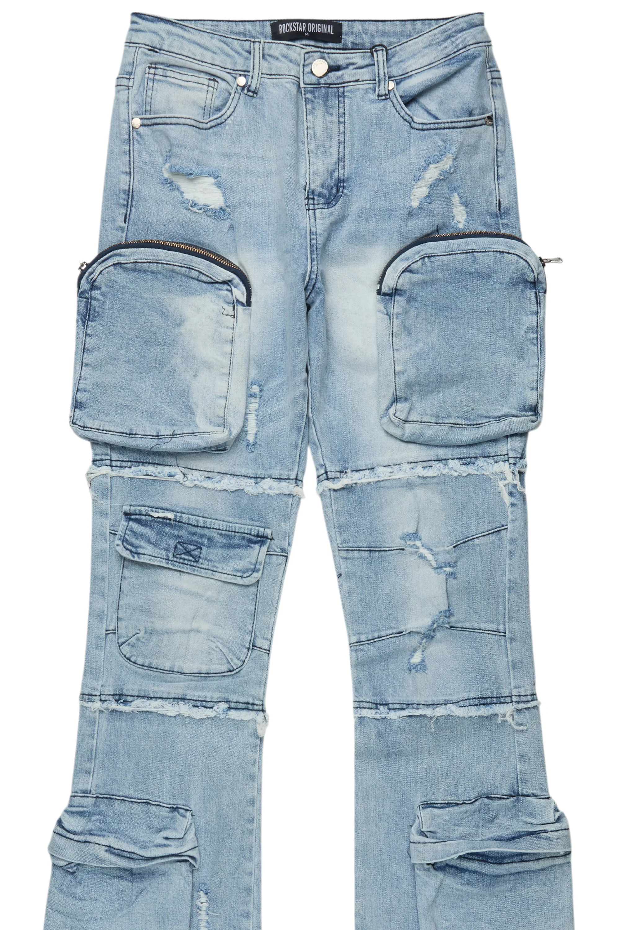 Toniesha Light Wash Stacked Flare Jean - Image 8
