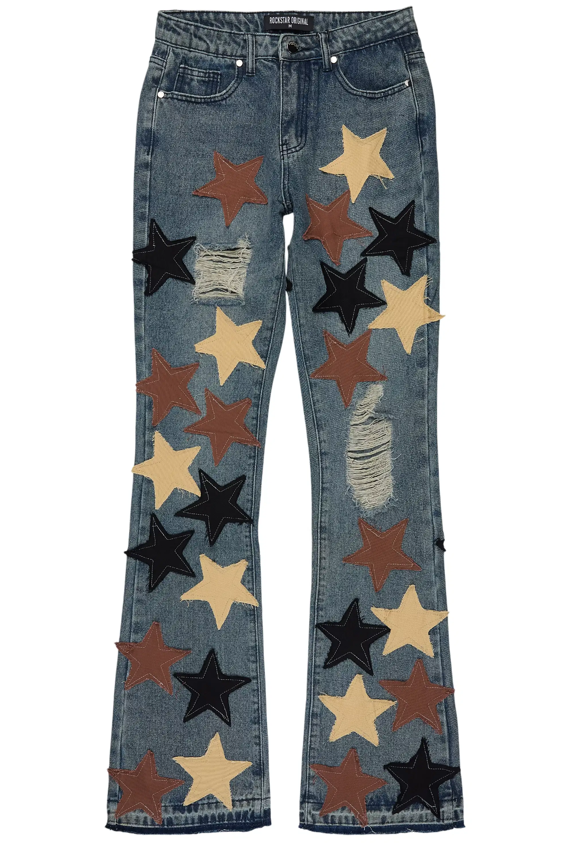 Starlena Tinted Wash Stacked Flare Jean - Image 3