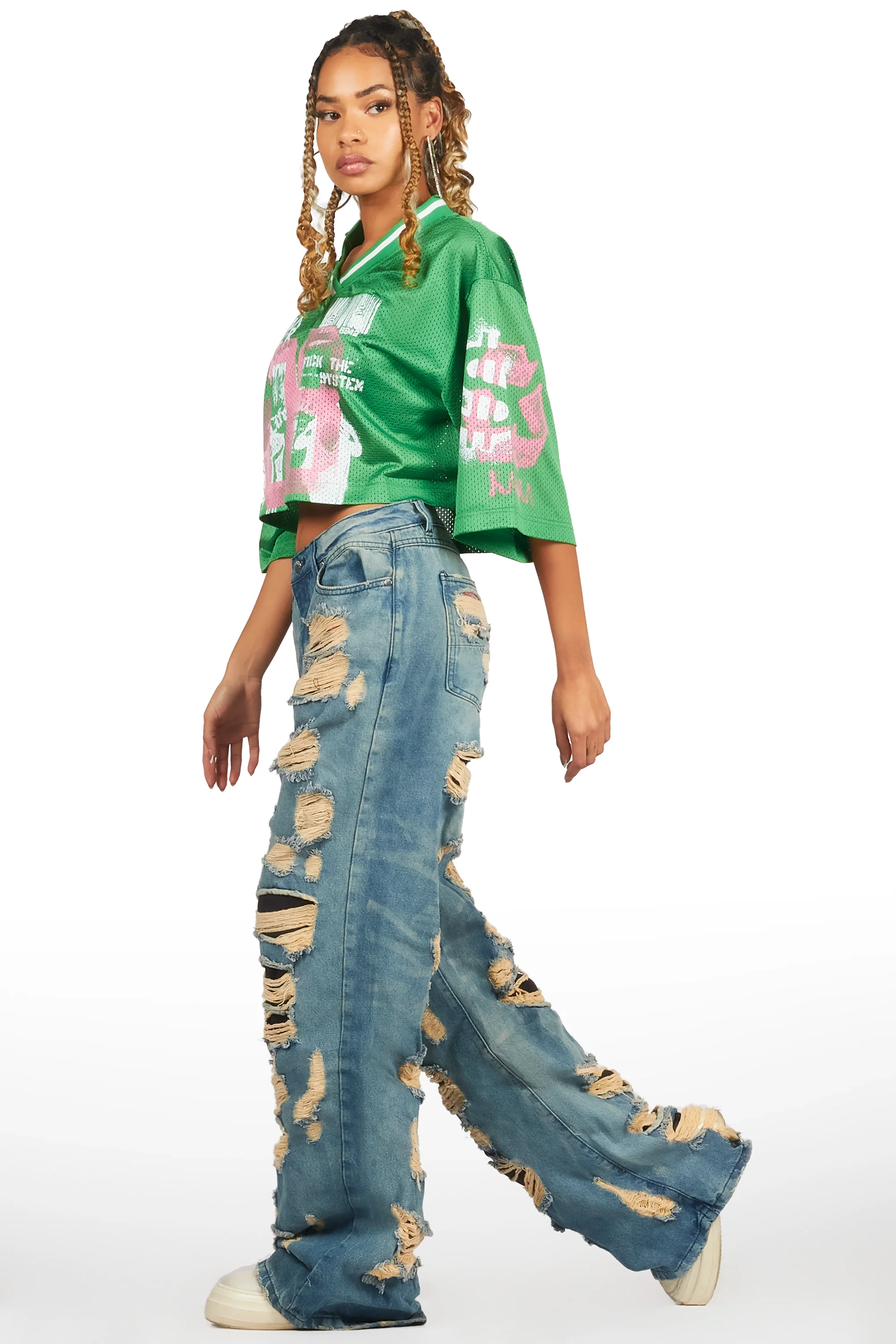 Tamyra Blue Baggy Jean - Image 5
