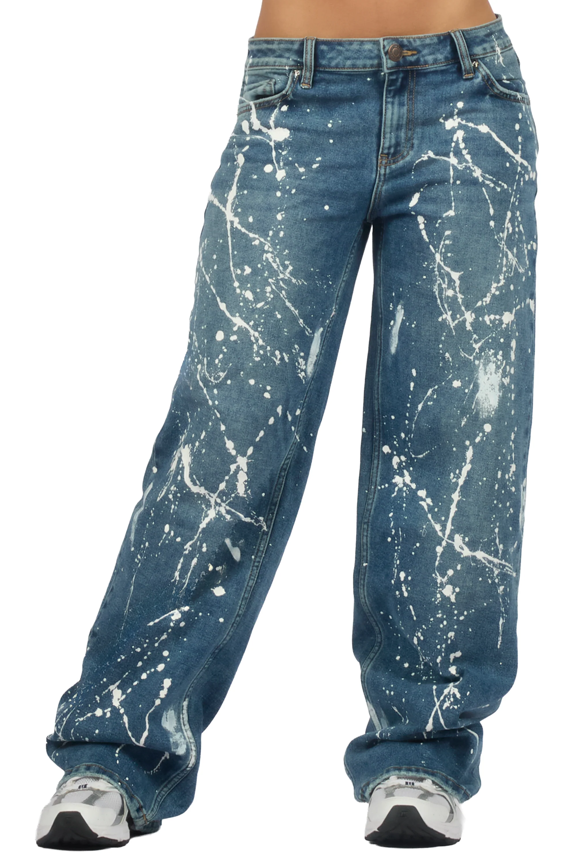 Shontalay Med. Wash Painted Baggy Jean - Image 7