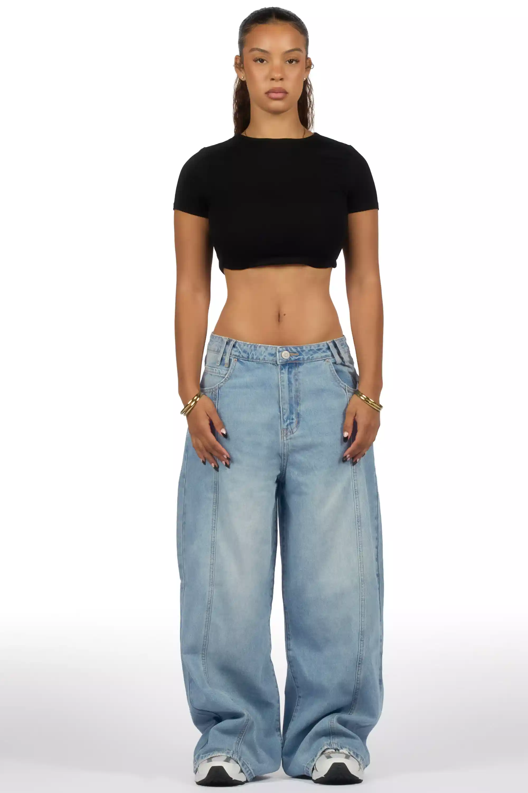 Letitia Med. Wash Extra Baggy Jean - Image 3