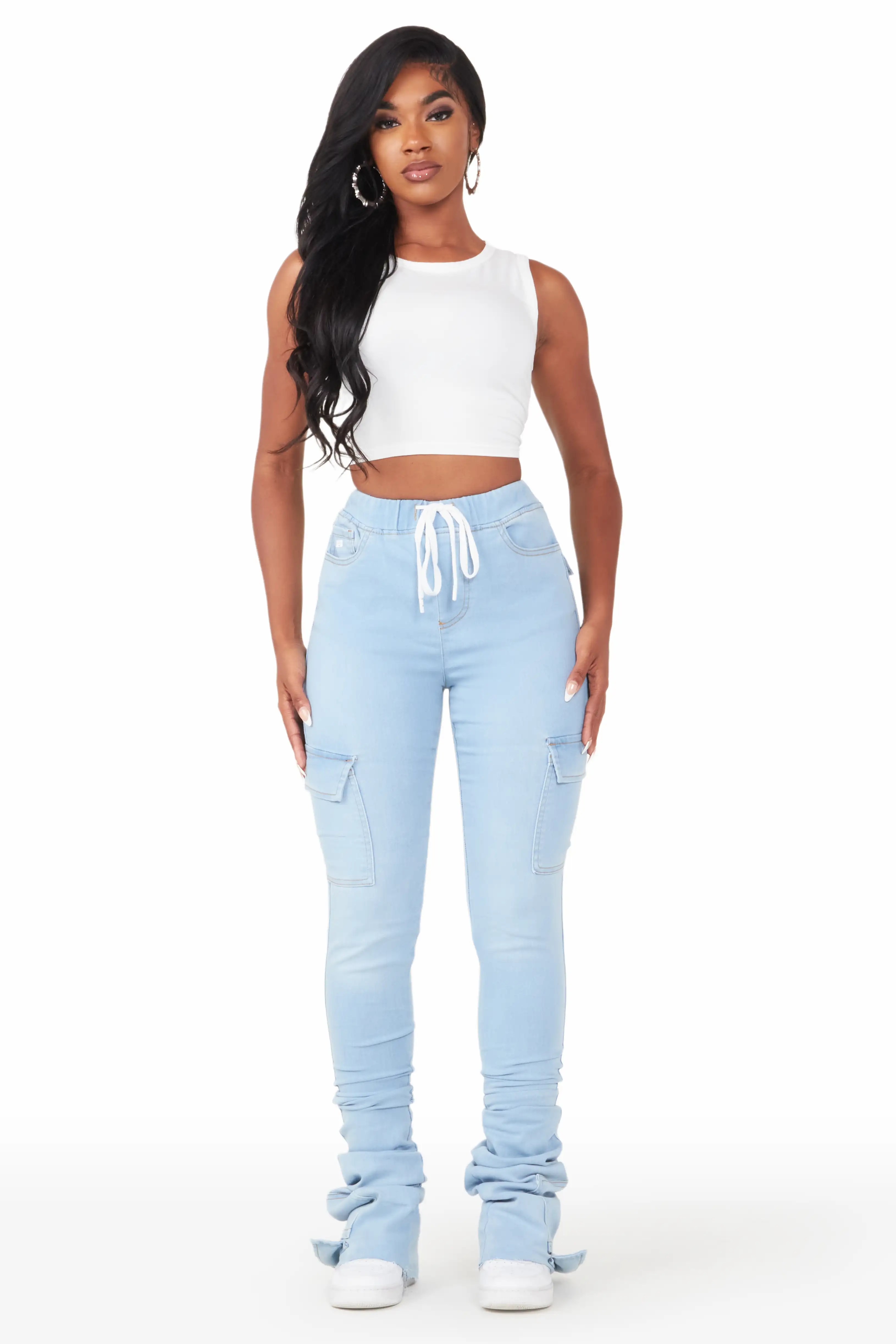 Evey Light Wash Super Stacked Jean - Image 3