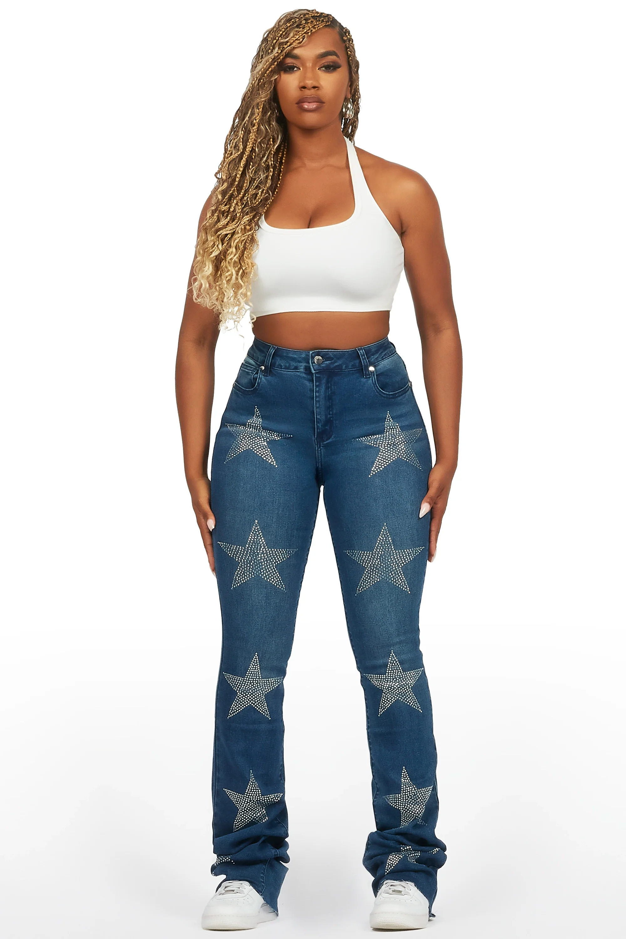 Stargirl Dark Wash Super Stacked Jean - Image 2