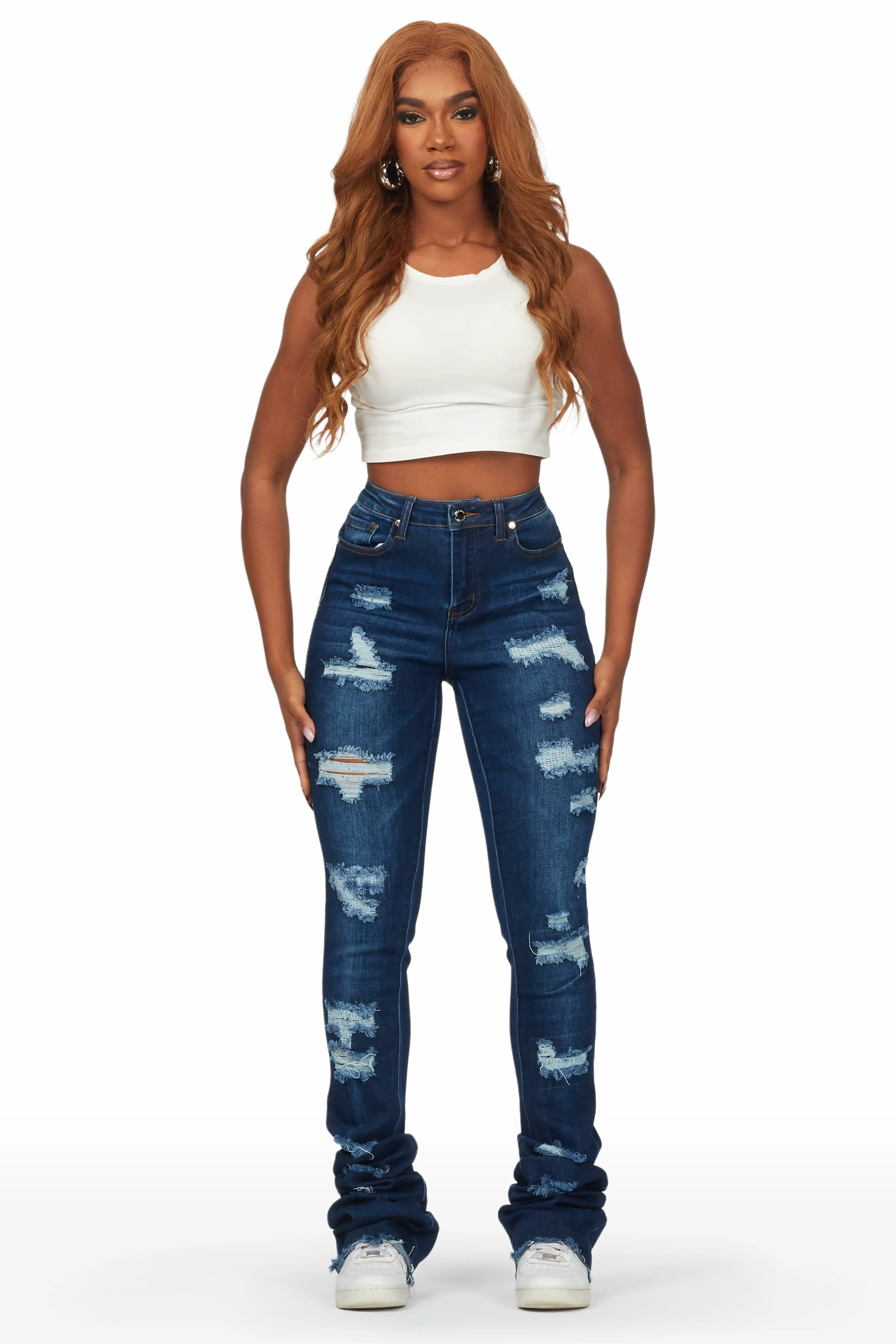 Remy Dark Wash Super Stacked Jean - Image 2
