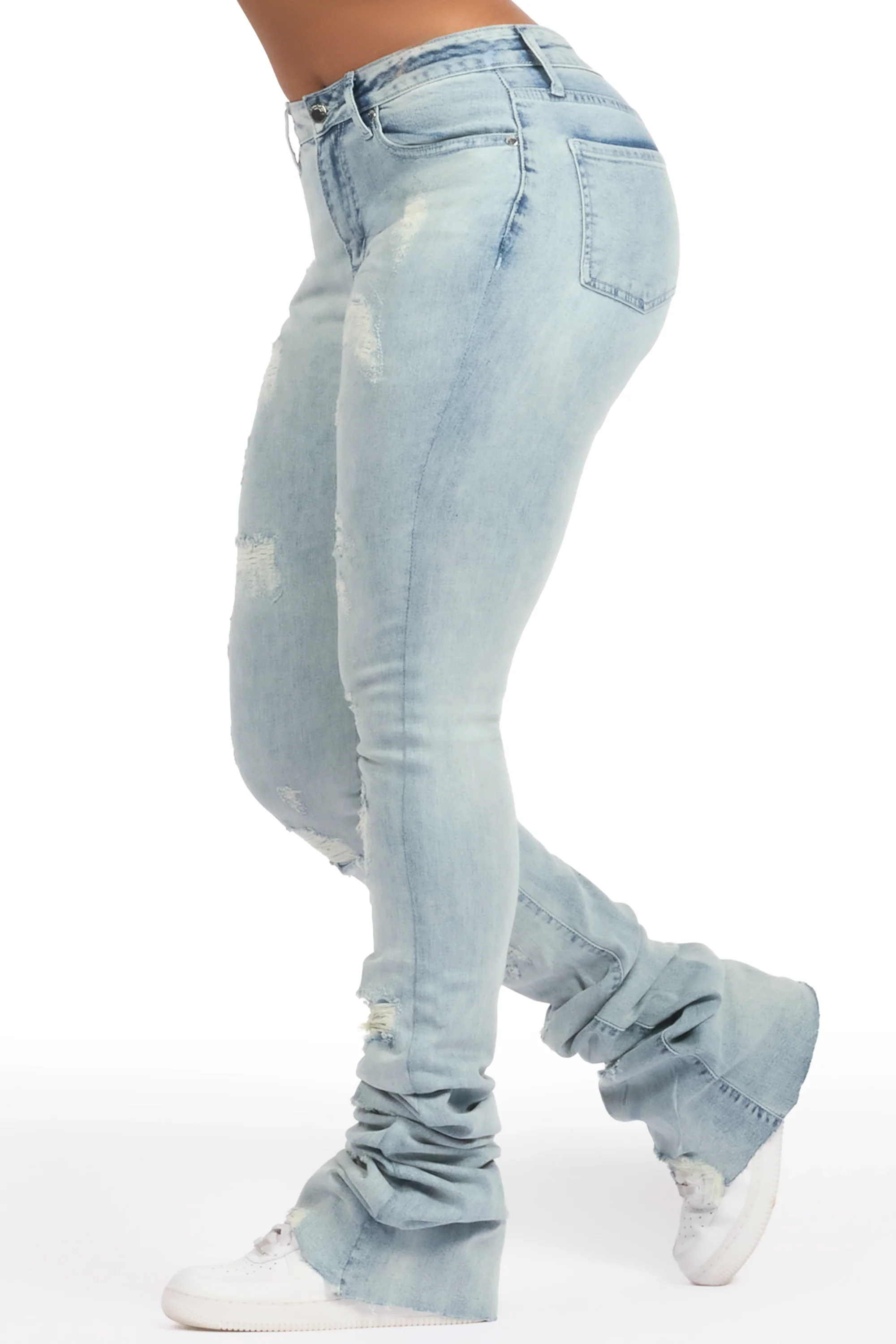 Remy Light Wash Super Stacked Jean - Image 4