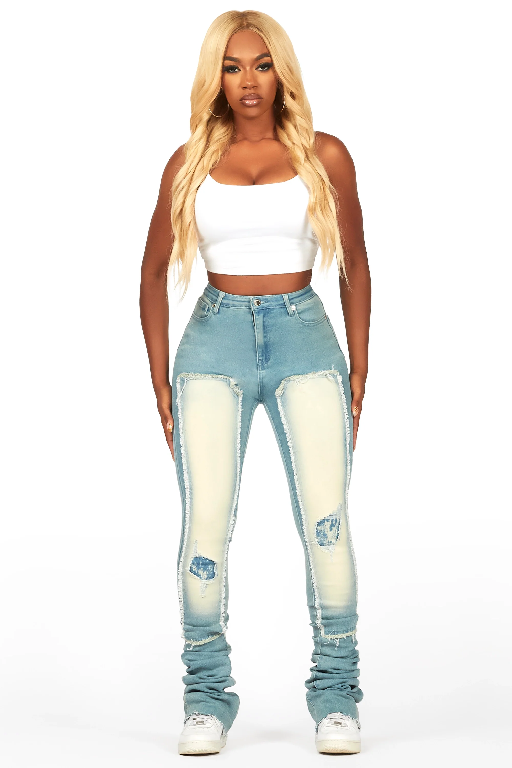 Kersten Dirty Wash Super Stacked Jean - Image 2