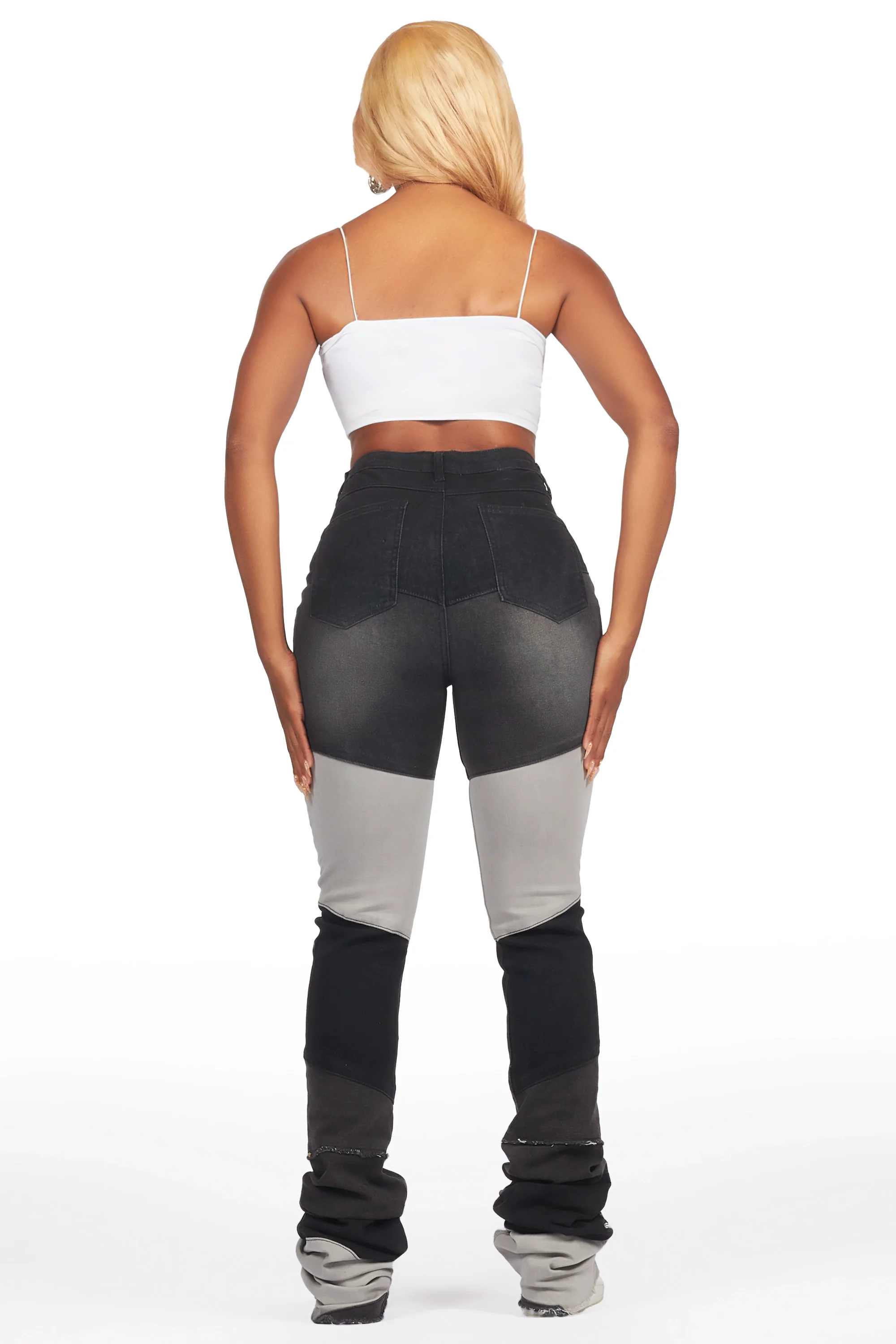 Anita Black Painted Super Stacked Jean - Image 5