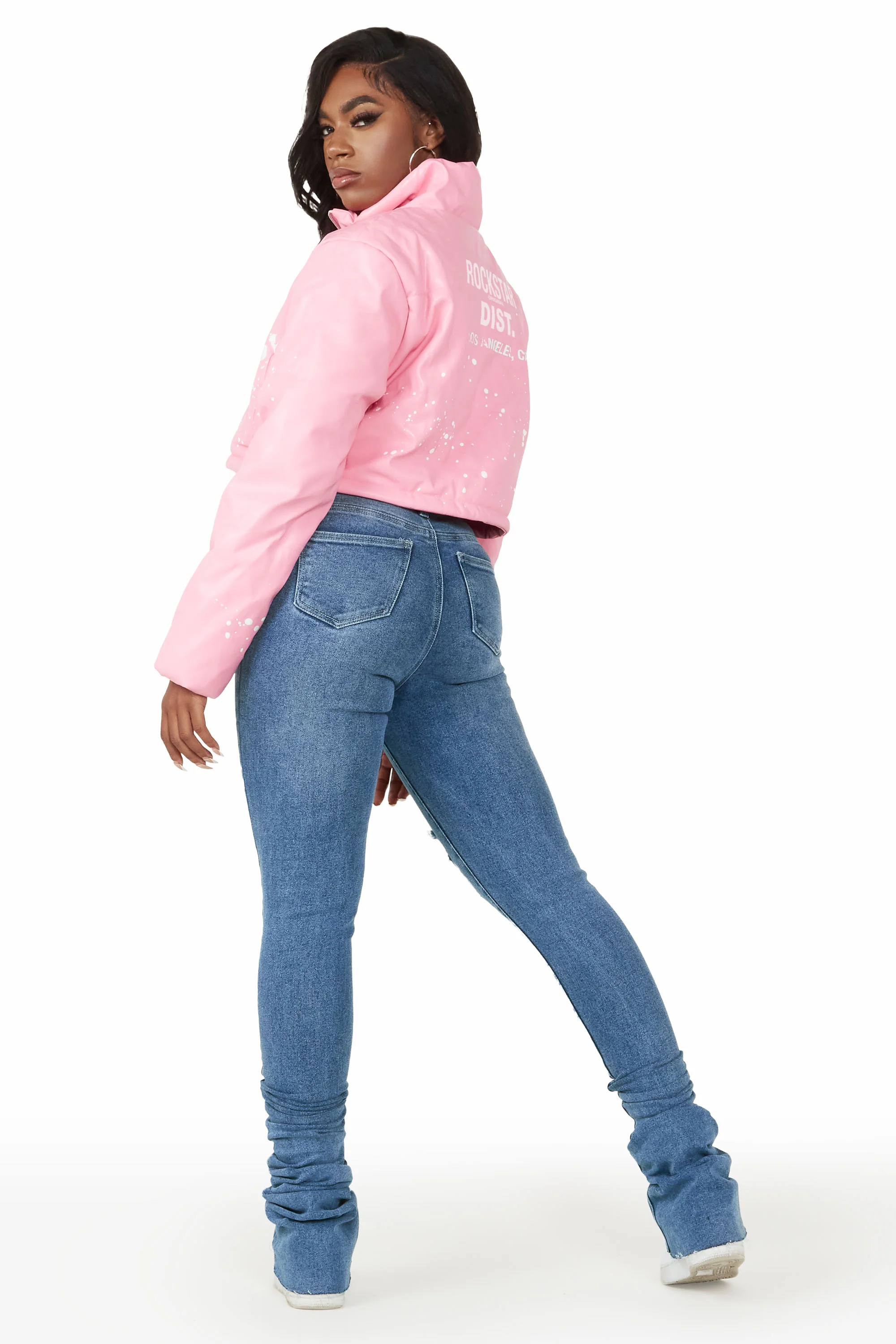 Toni Pink Art Dept. Puffer Jacket - Image 5