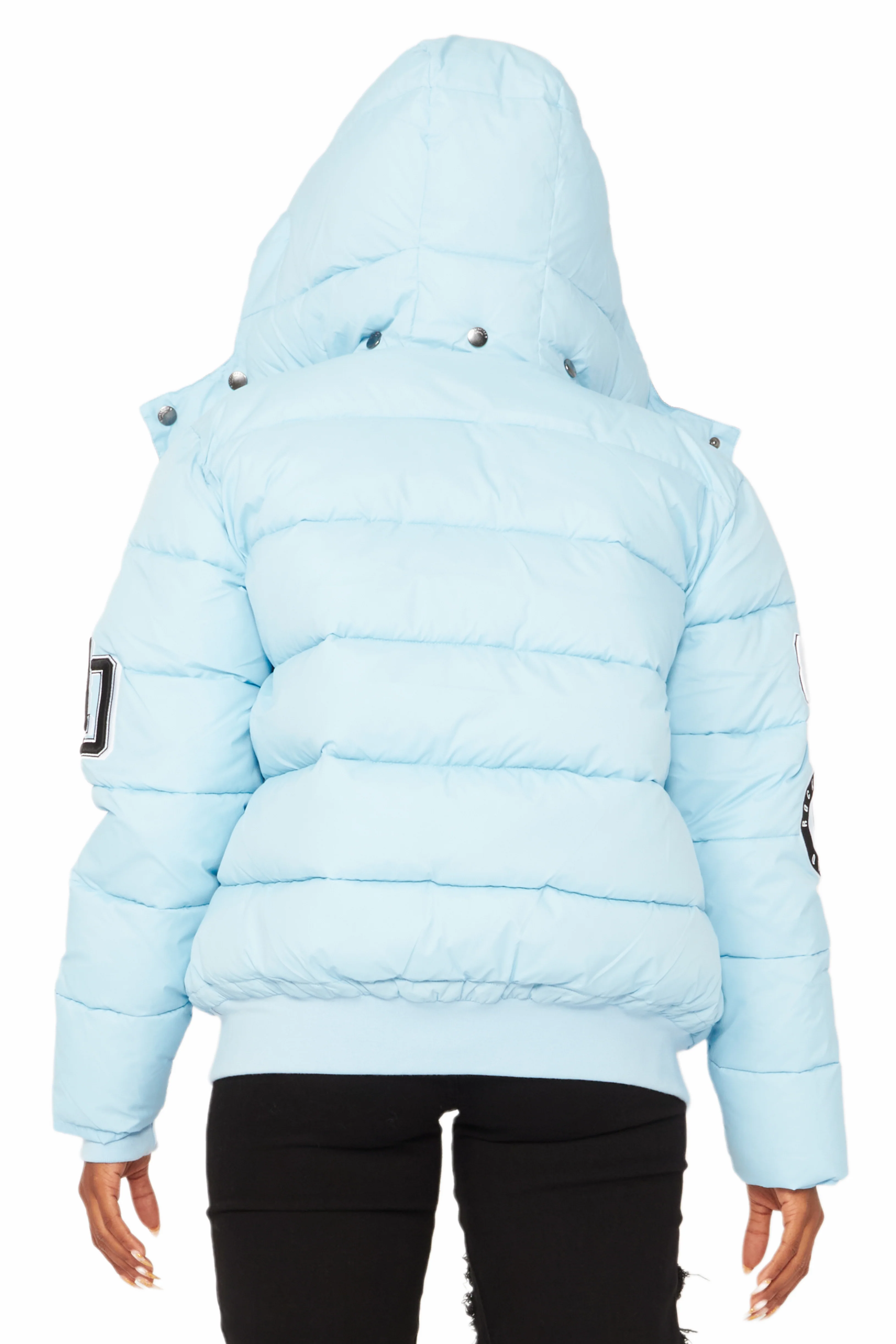Latoya Baby Blue Oversized Puffer Jacket - Image 12