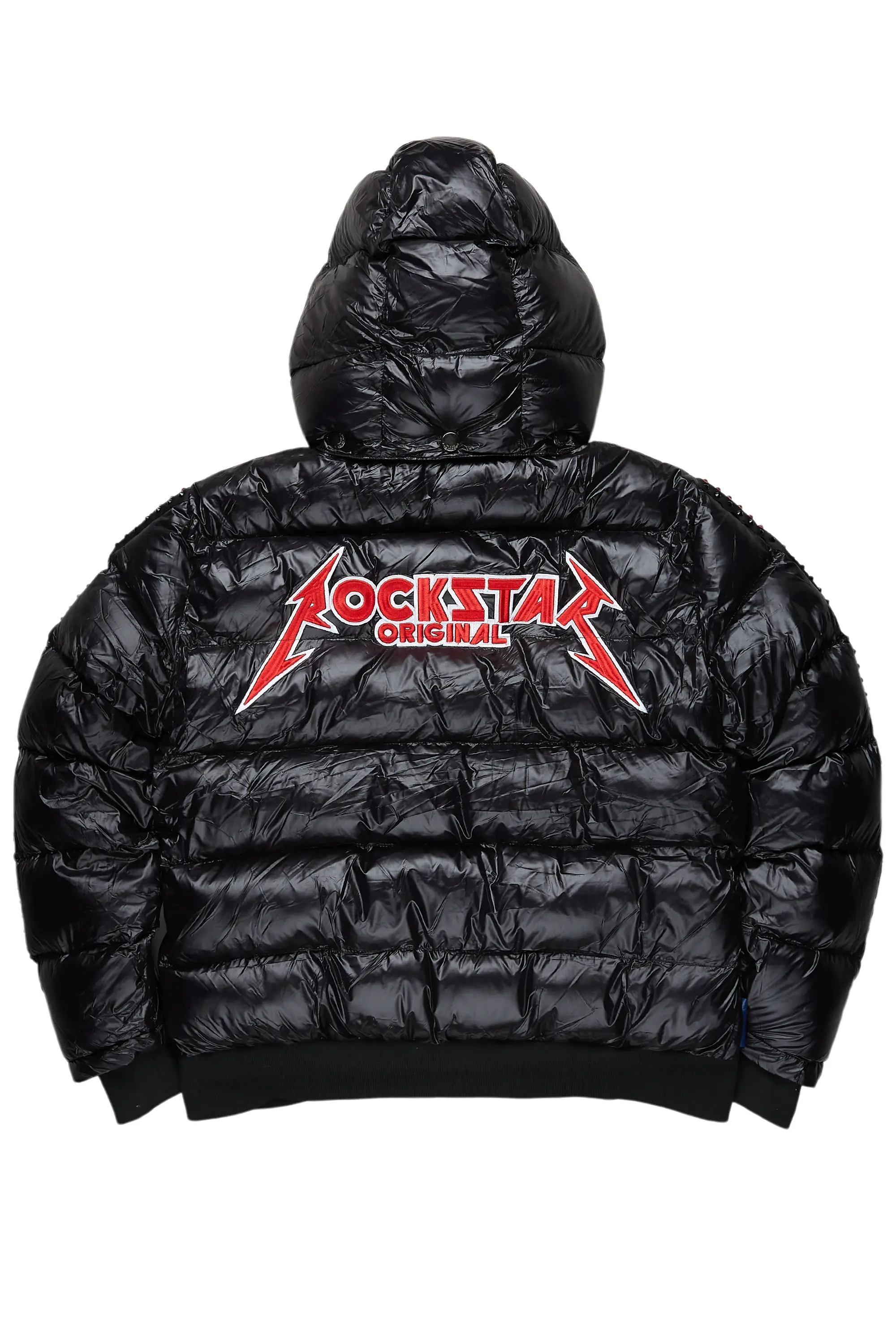 Banklee Black Puffer Jacket - Image 4