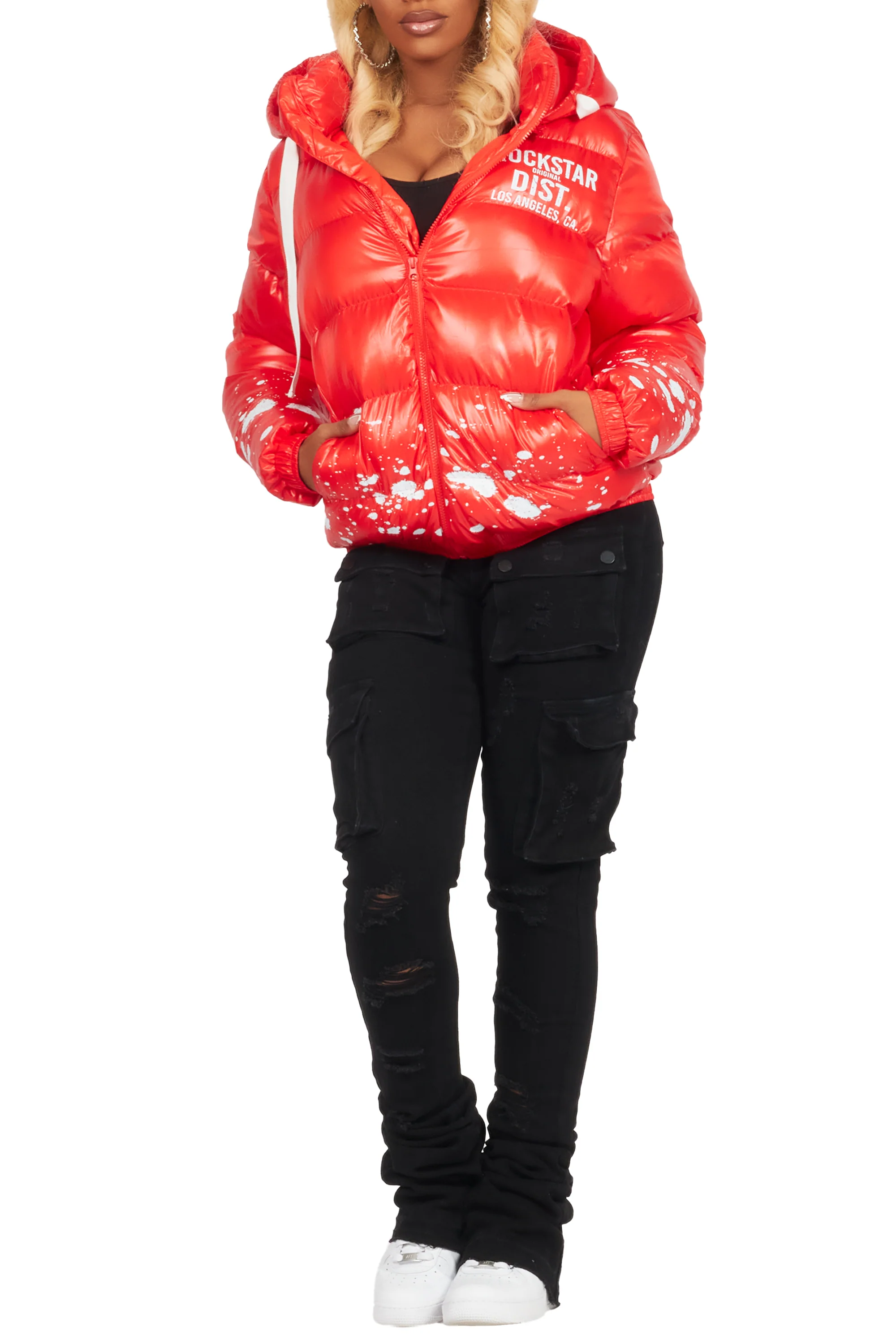 Art Dist. 2.0 Red Puffer Jacket - Image 11