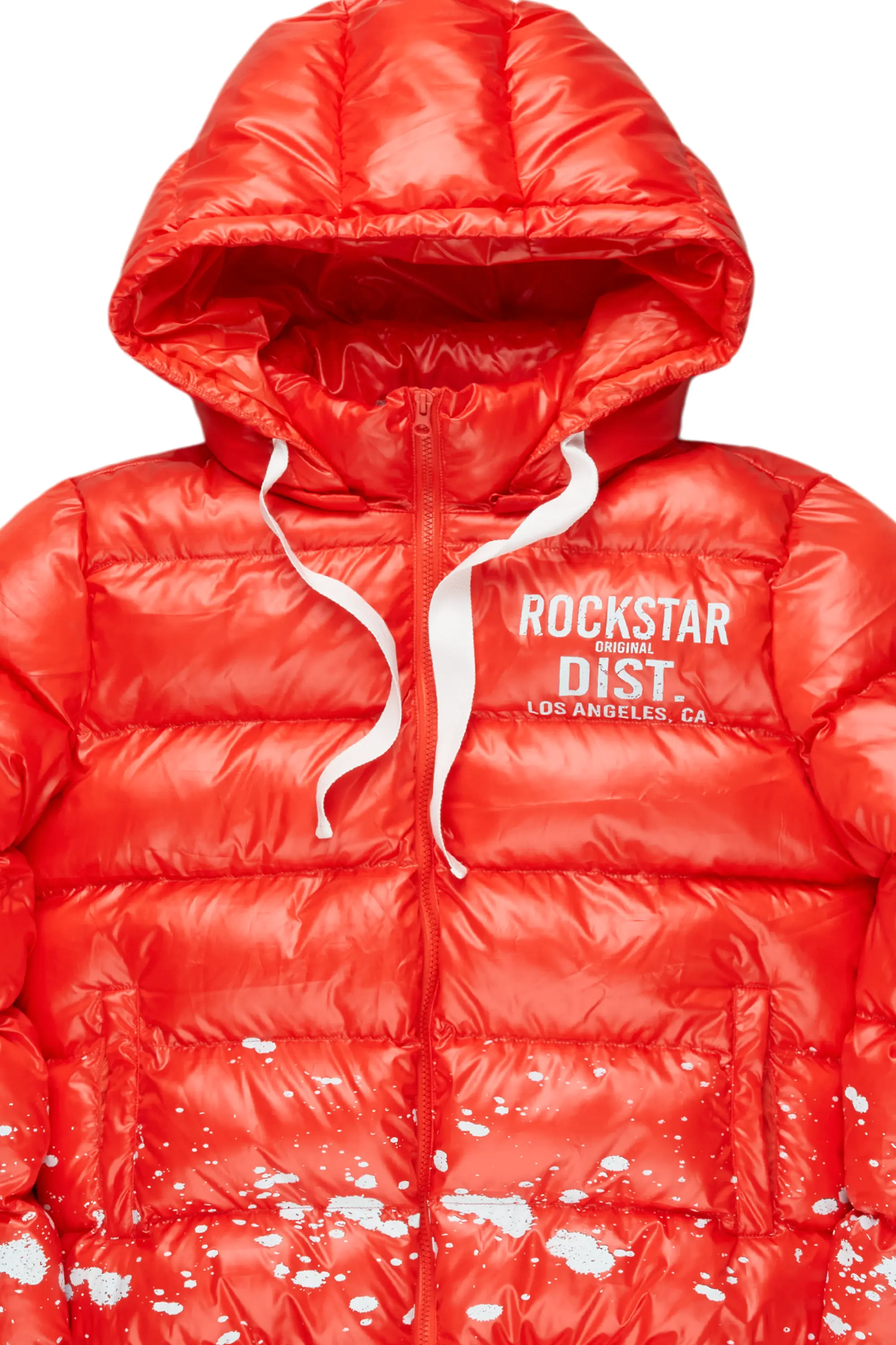 Art Dist. 2.0 Red Puffer Jacket - Image 7