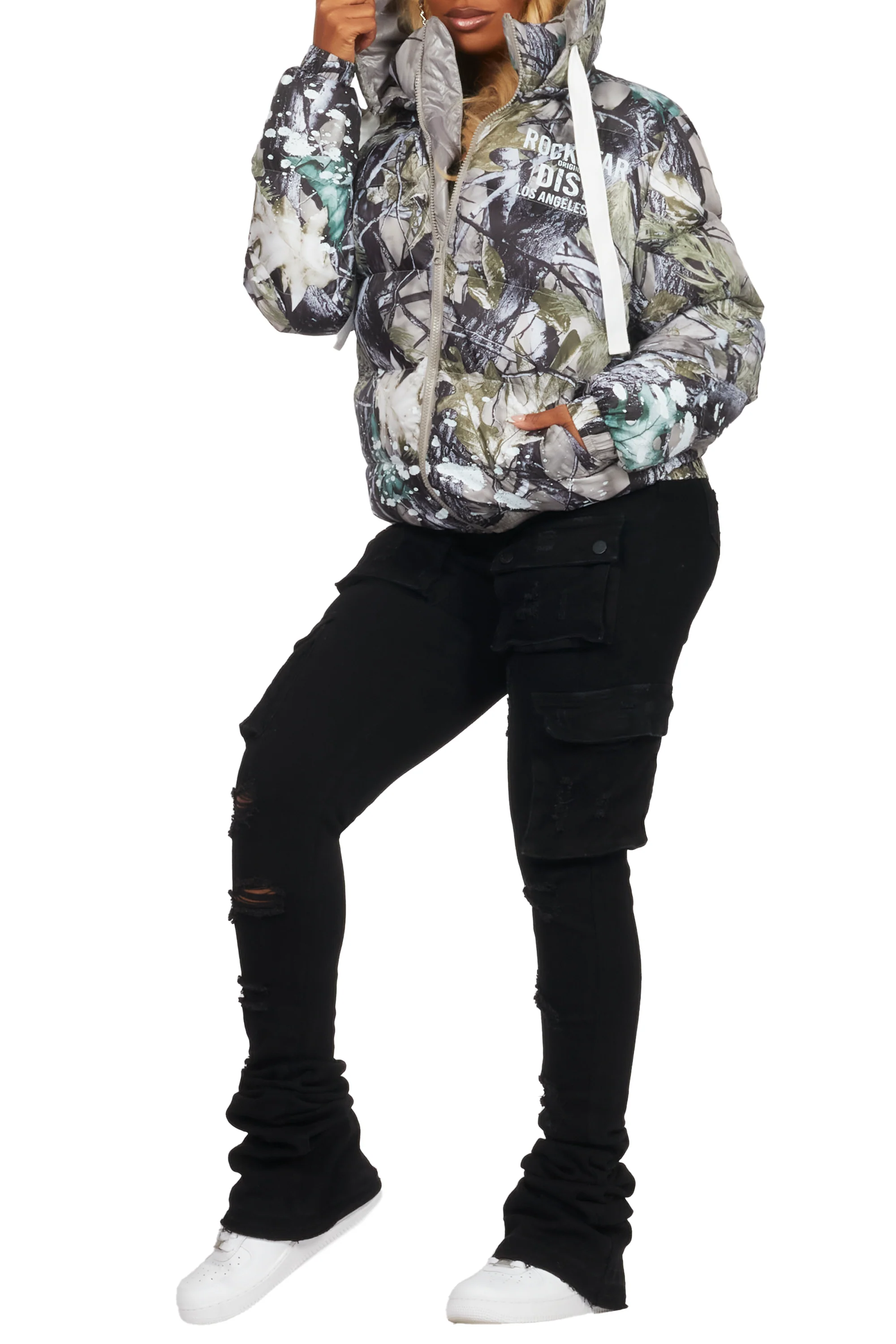 Art Dist. 2.0 Tree Camo Puffer Jacket - Image 11