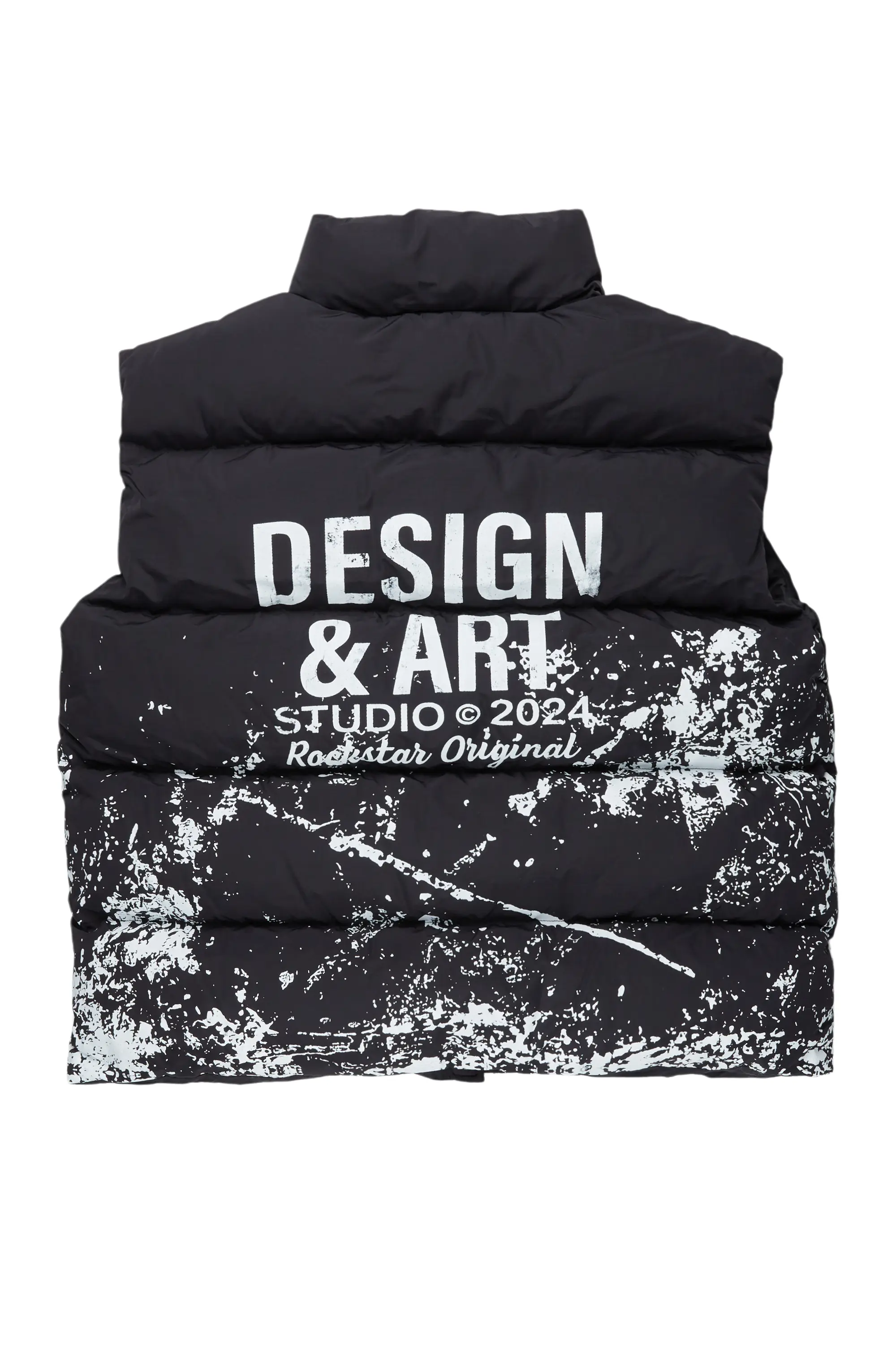 Lamanda Black Puffer Vest - Image 4
