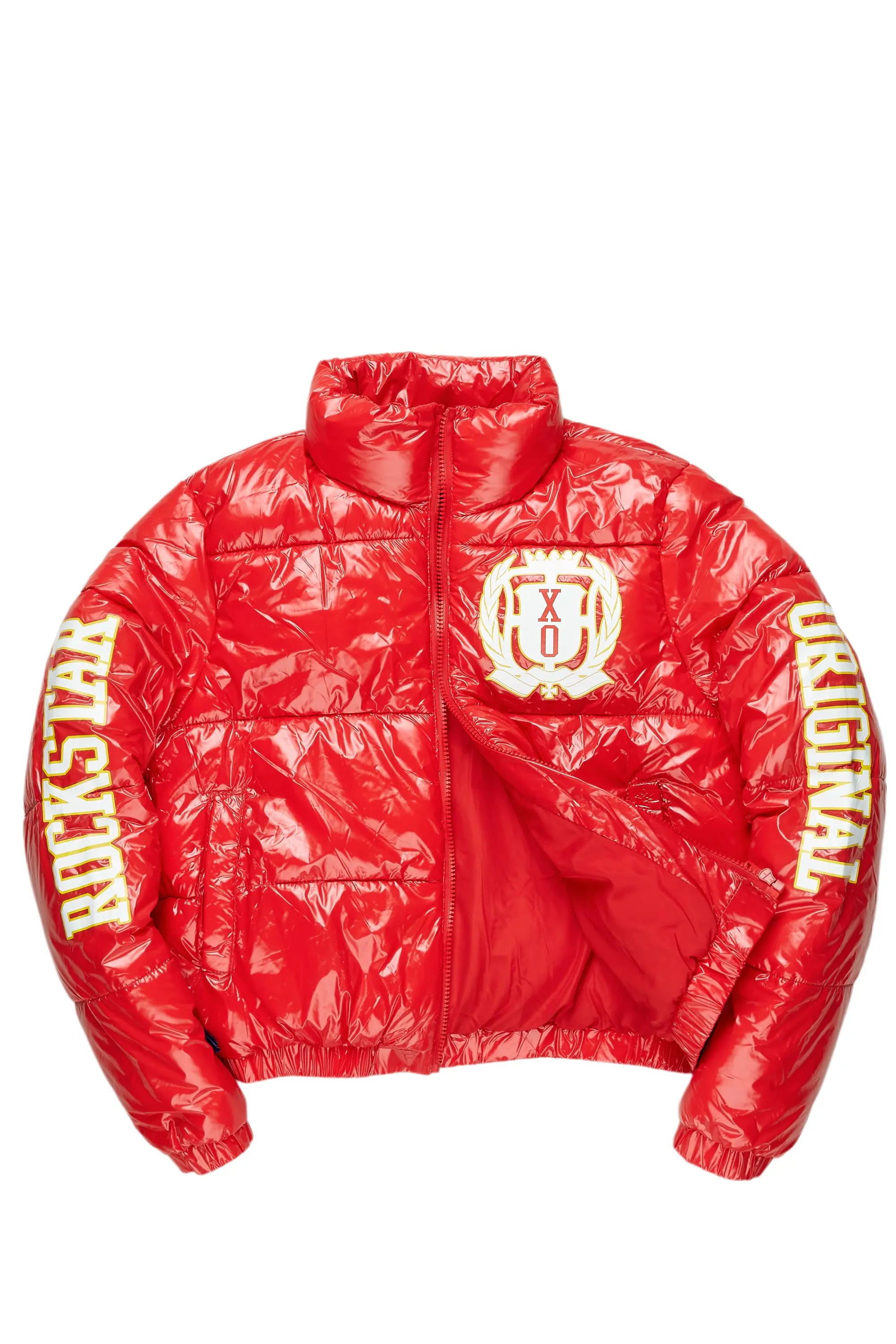 Jaclyn Red Puffer Jacket - Image 2