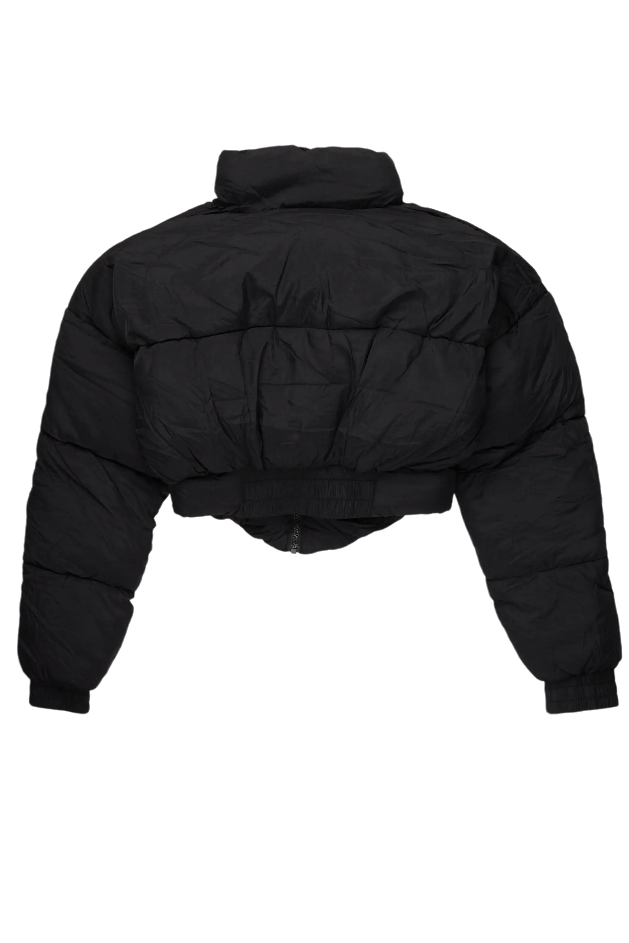 Samaiya Black Corset Puffer Jacket - Image 8