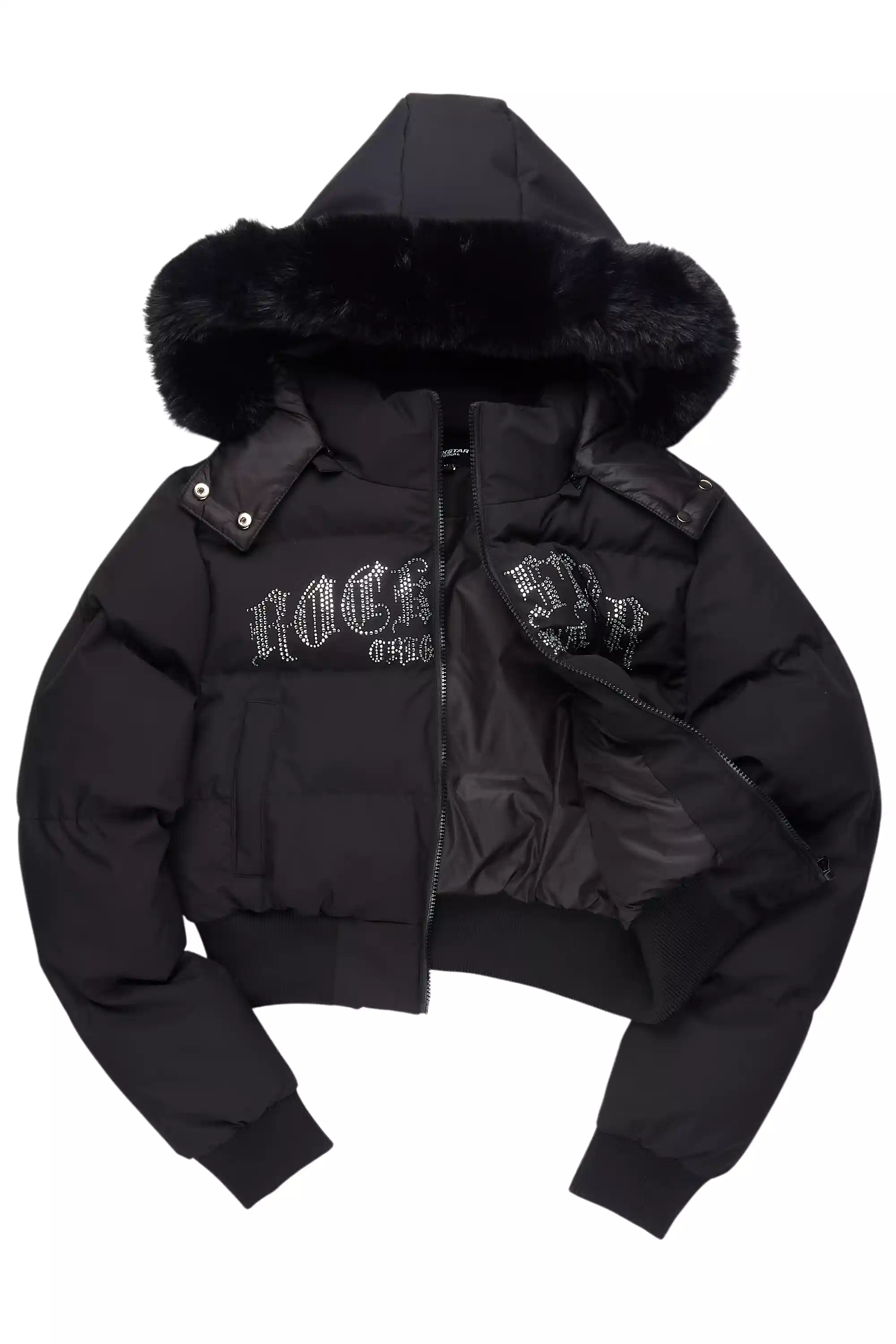 Rosa Black Puffer Jacket - Image 4