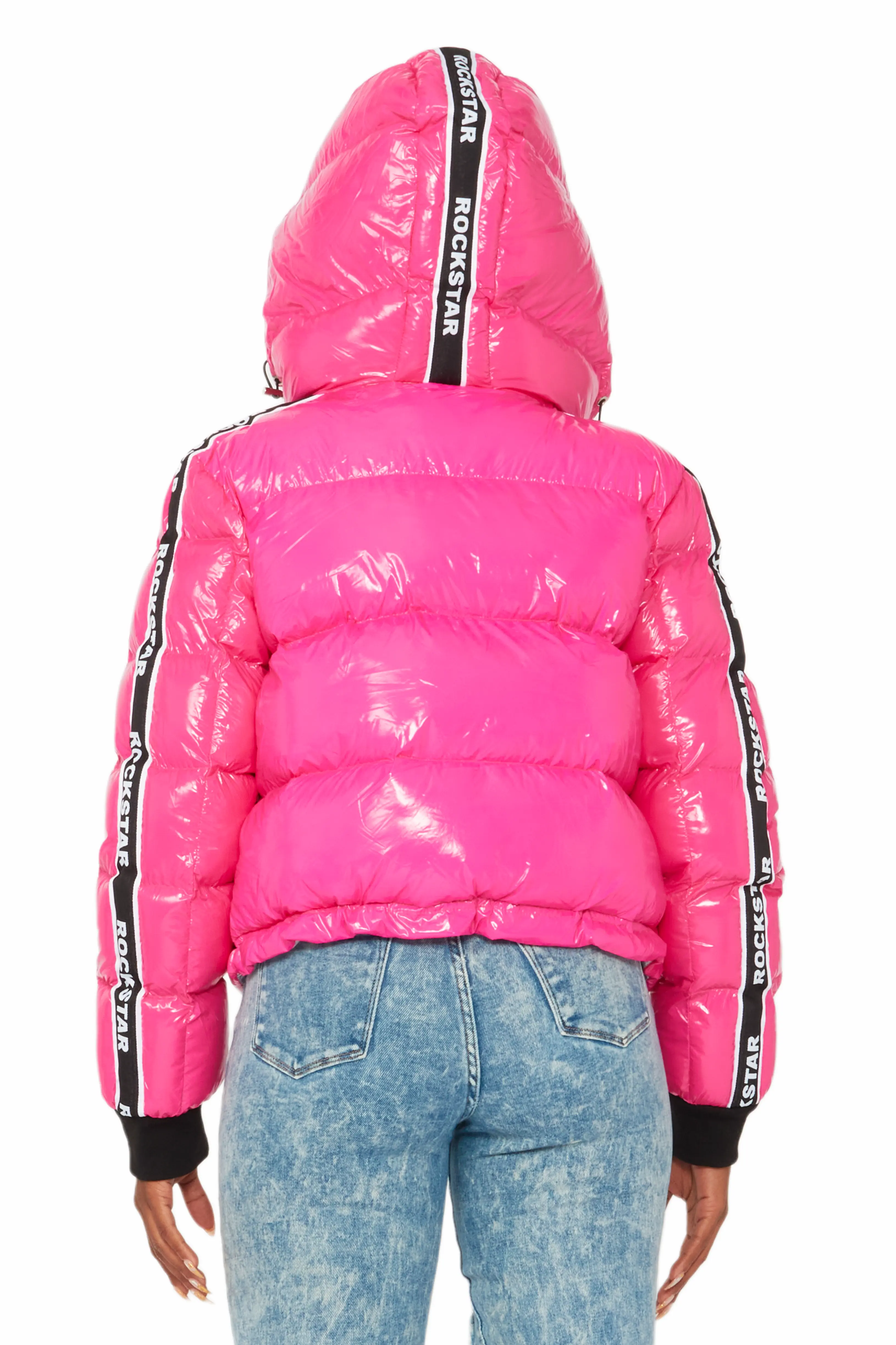Jackey Hot Pink Puffer Jacket - Image 5