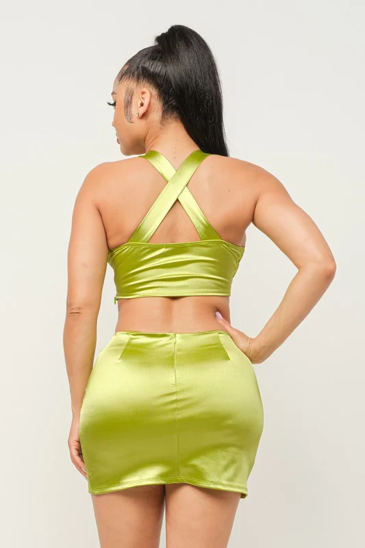 Wendy Lime Skirt Set - Image 5