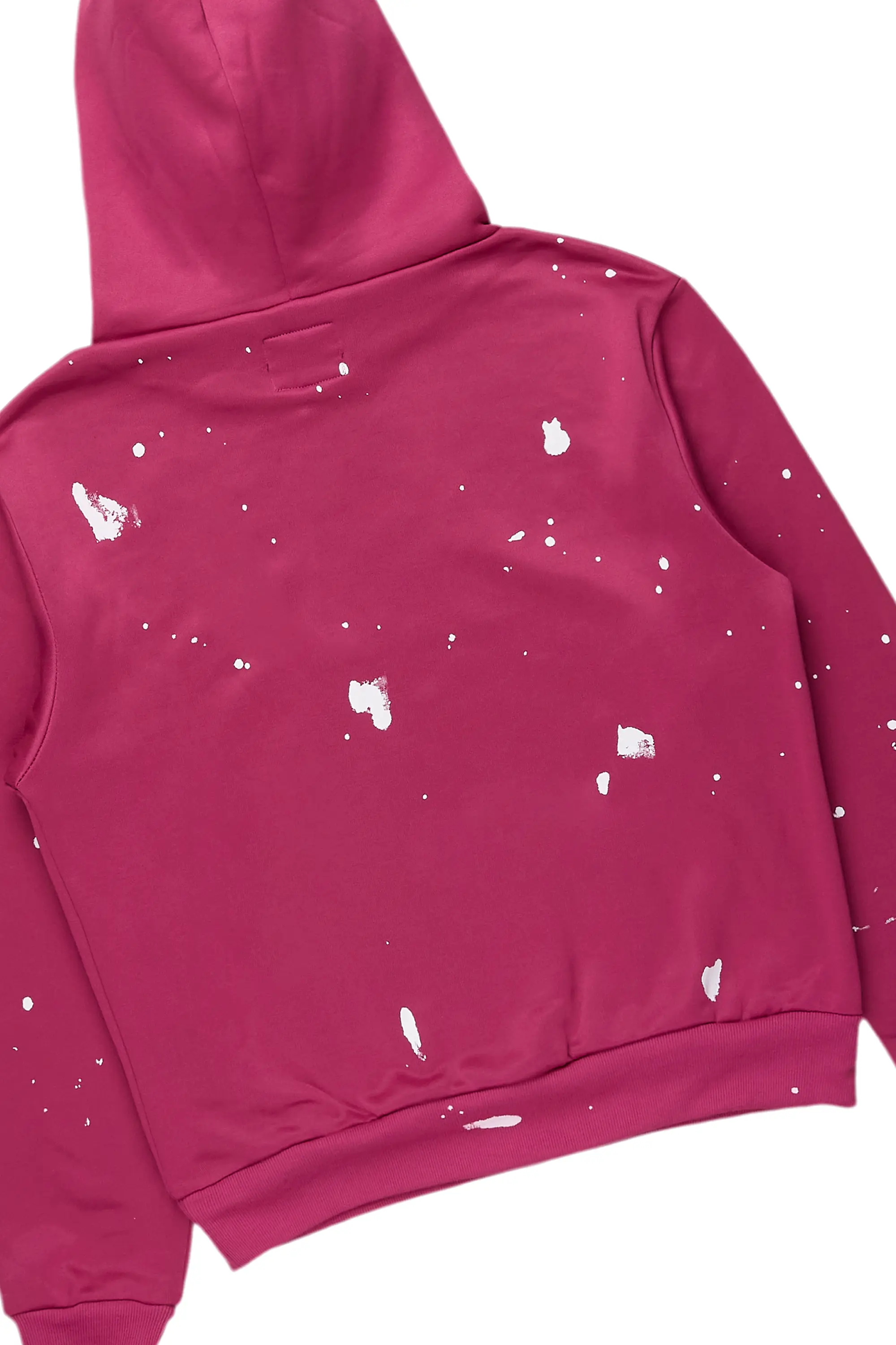 Maisha Black/Fuchsia Hoodie/Super Stacked Jean Set - Image 3