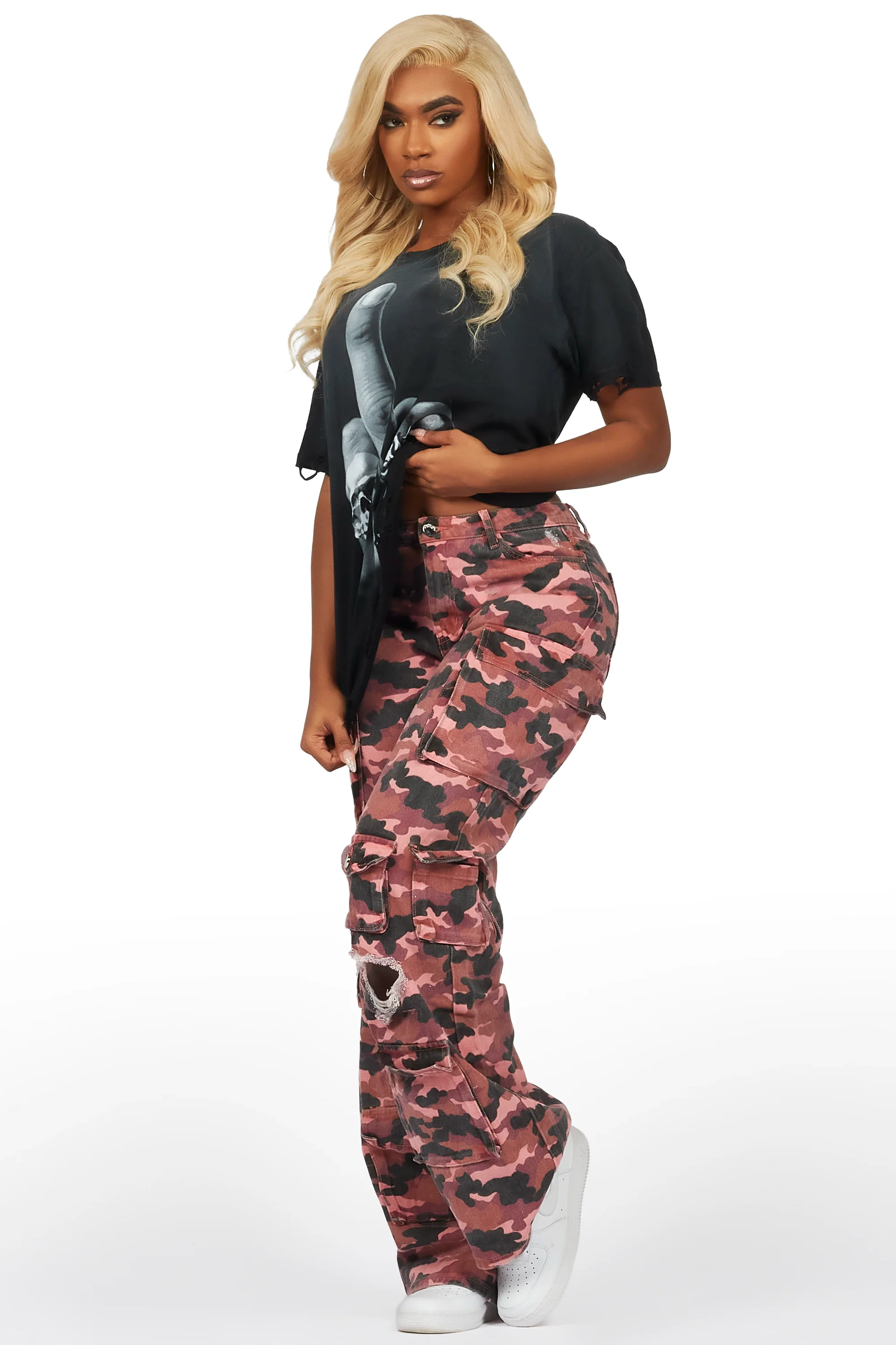 Heavyn Black/Camo T-Shirt & Jean Set - Image 2