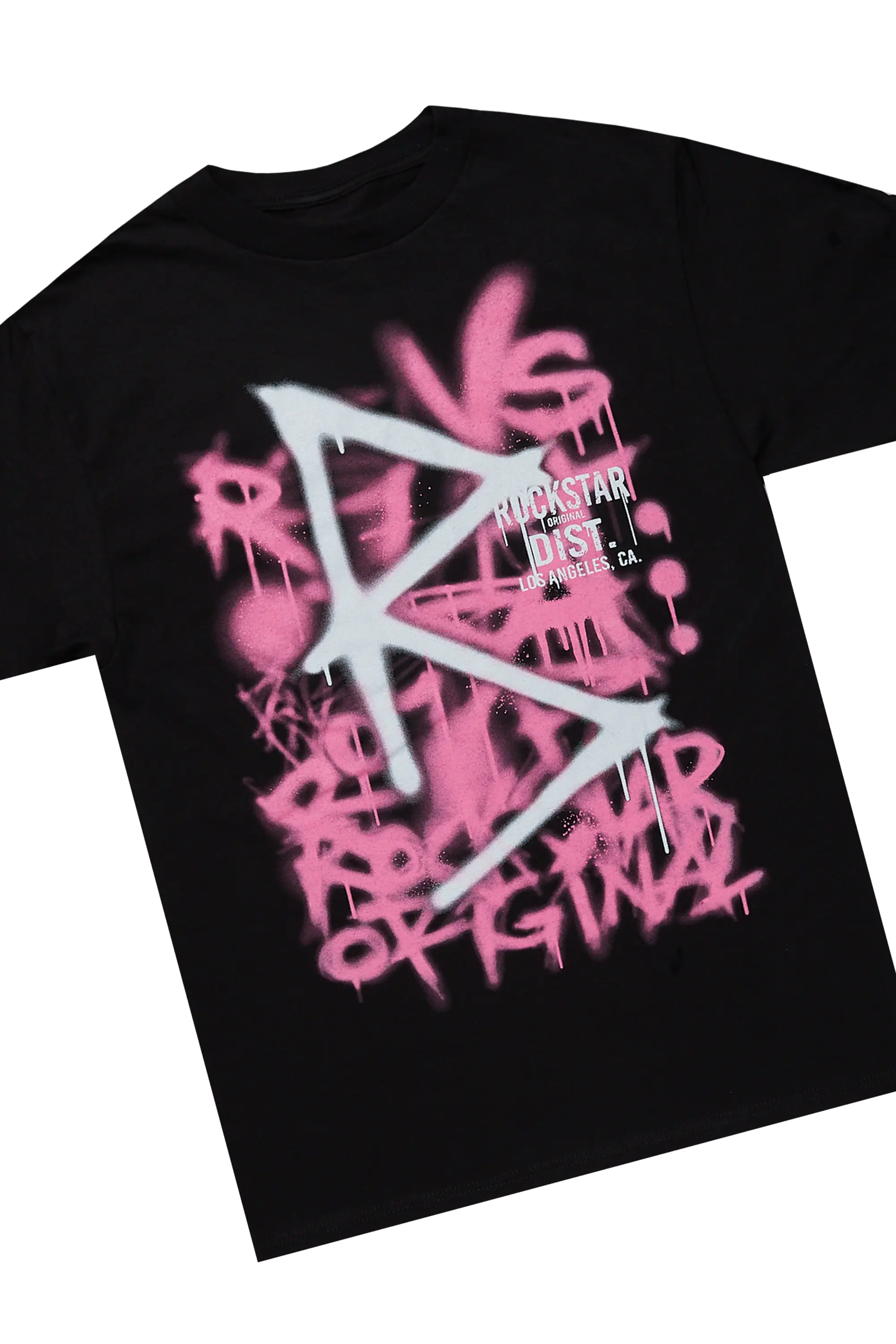 Maliyah Black/Pink T-Shirt & Jean Set - Image 5