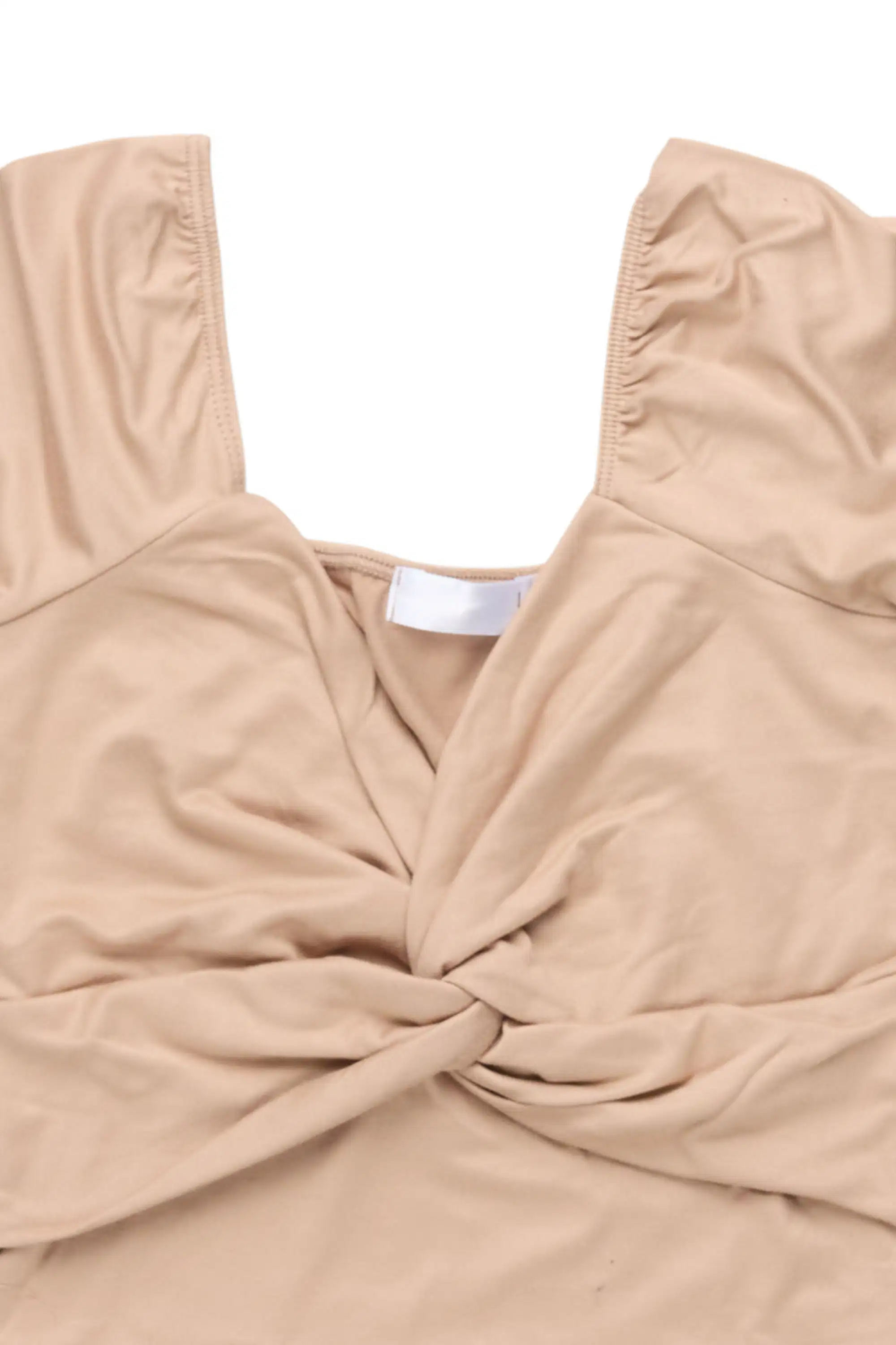Quishana Taupe Short Sleeve Top - Image 2
