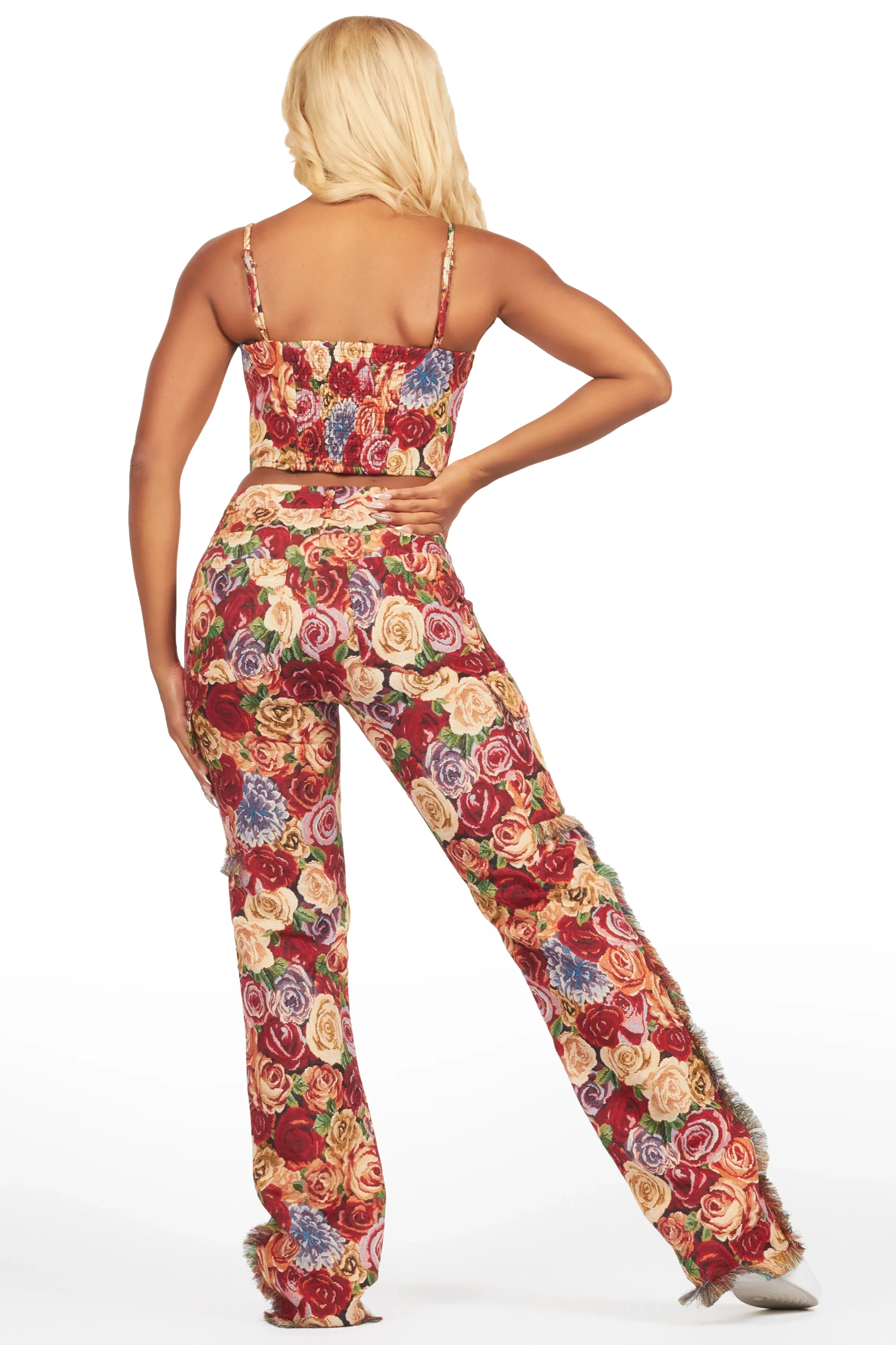 Darresha Red Tapestry Corset - Image 7
