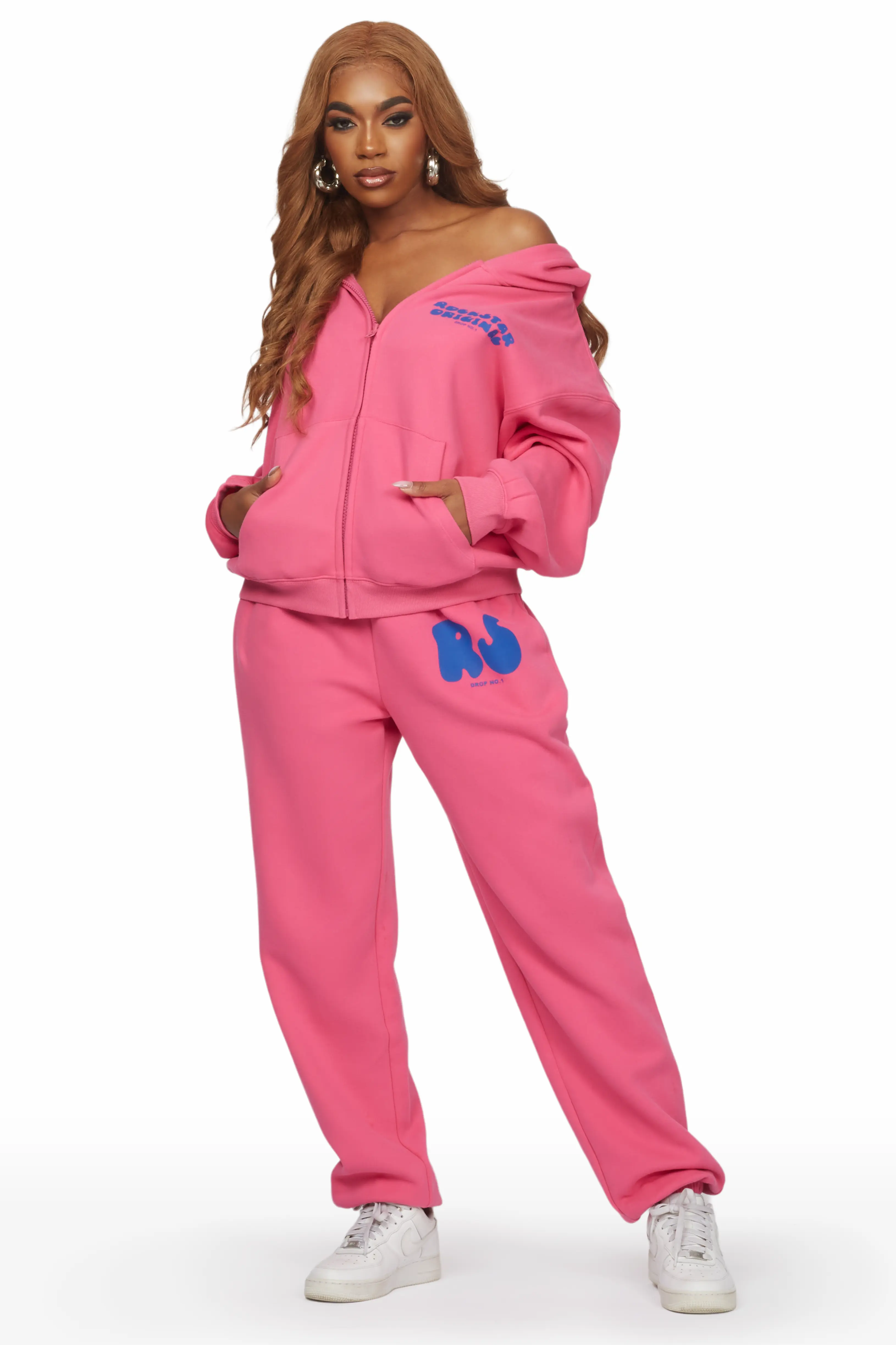Shandee Hot Pink Oversized Trackset - Image 2