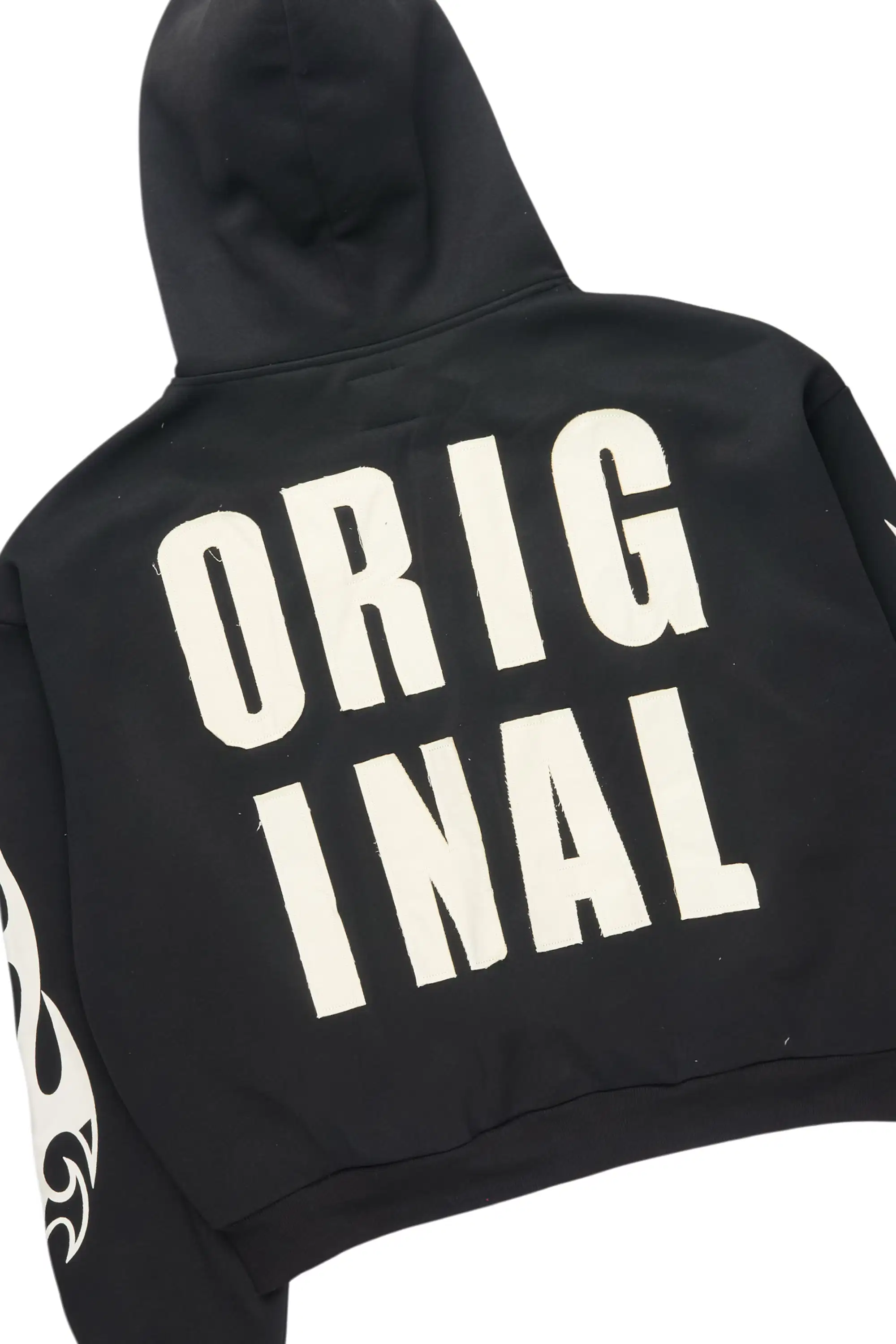 Ashira Black Baggy Fit Zip Up Track Set - Image 7