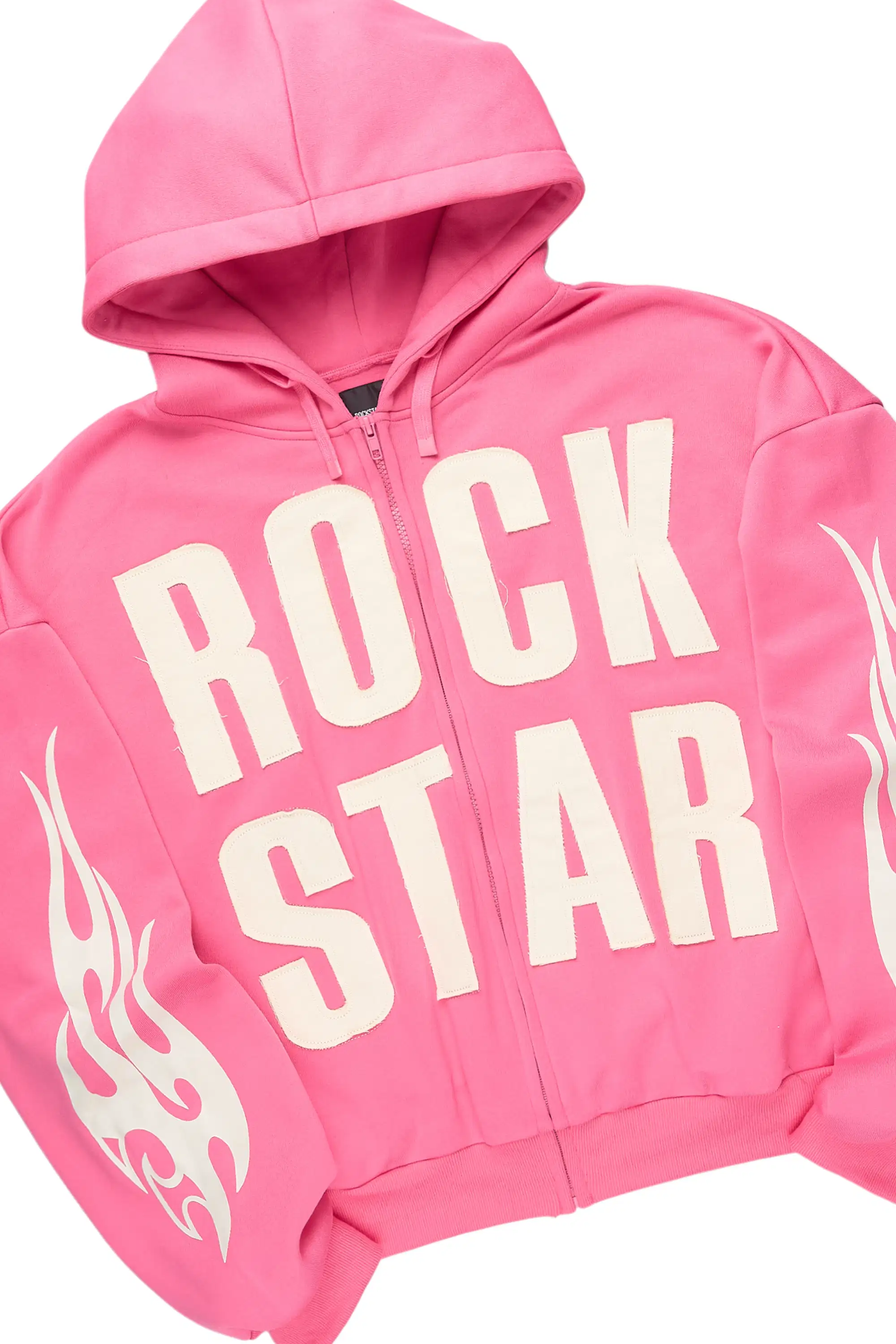 Ashira Hot Pink Baggy Fit Zip Up Track Set - Image 4