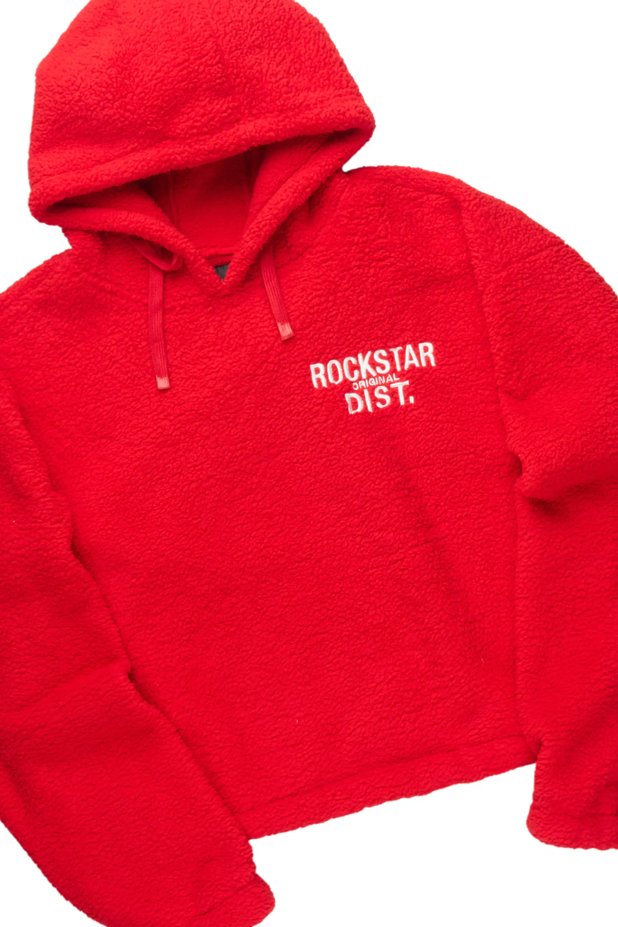 Nykeema Red Sherpa Baggy Fit Track Set - Image 5