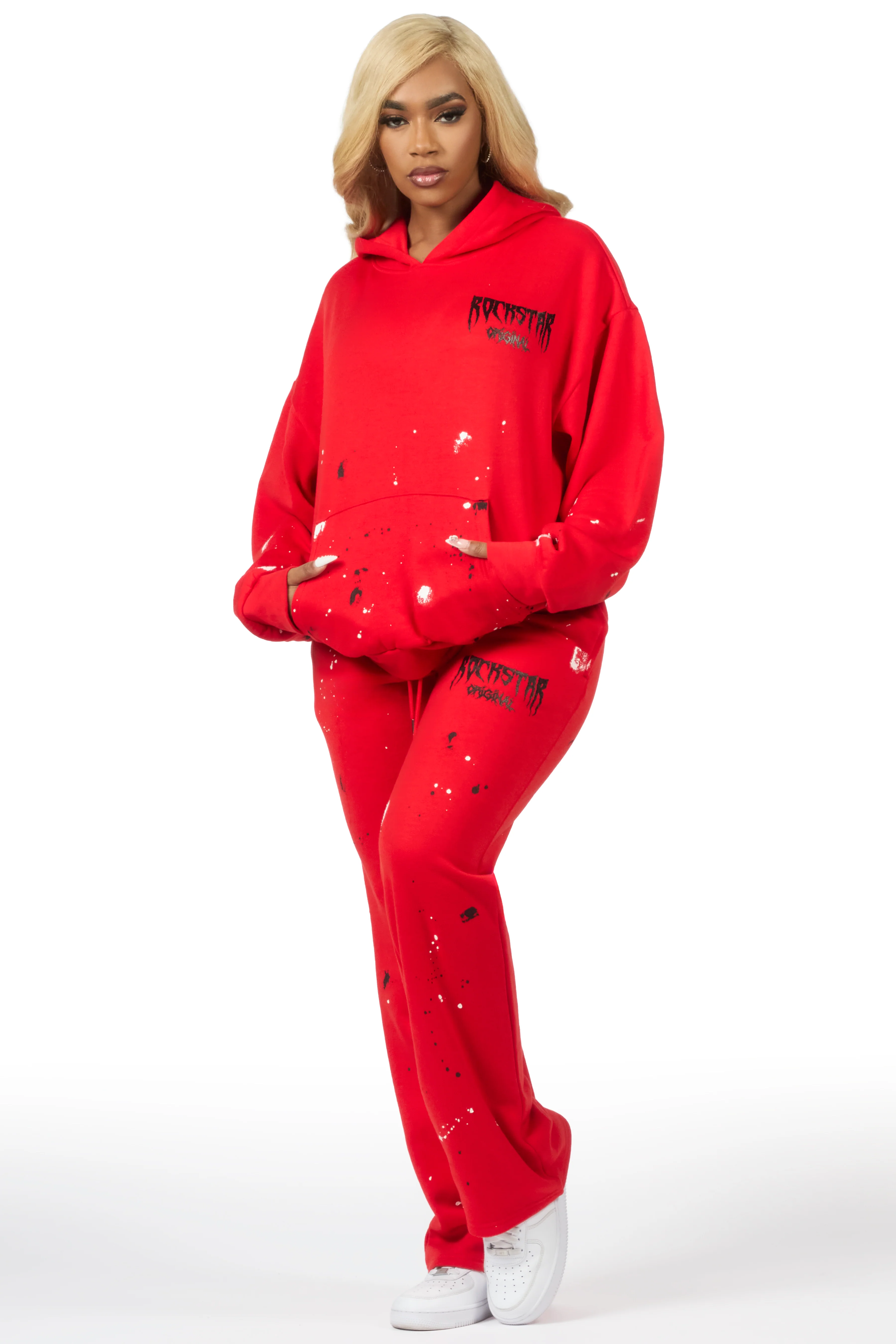 Hadley 2.0 Red/Black Relaxed Fit Track Set - Image 4