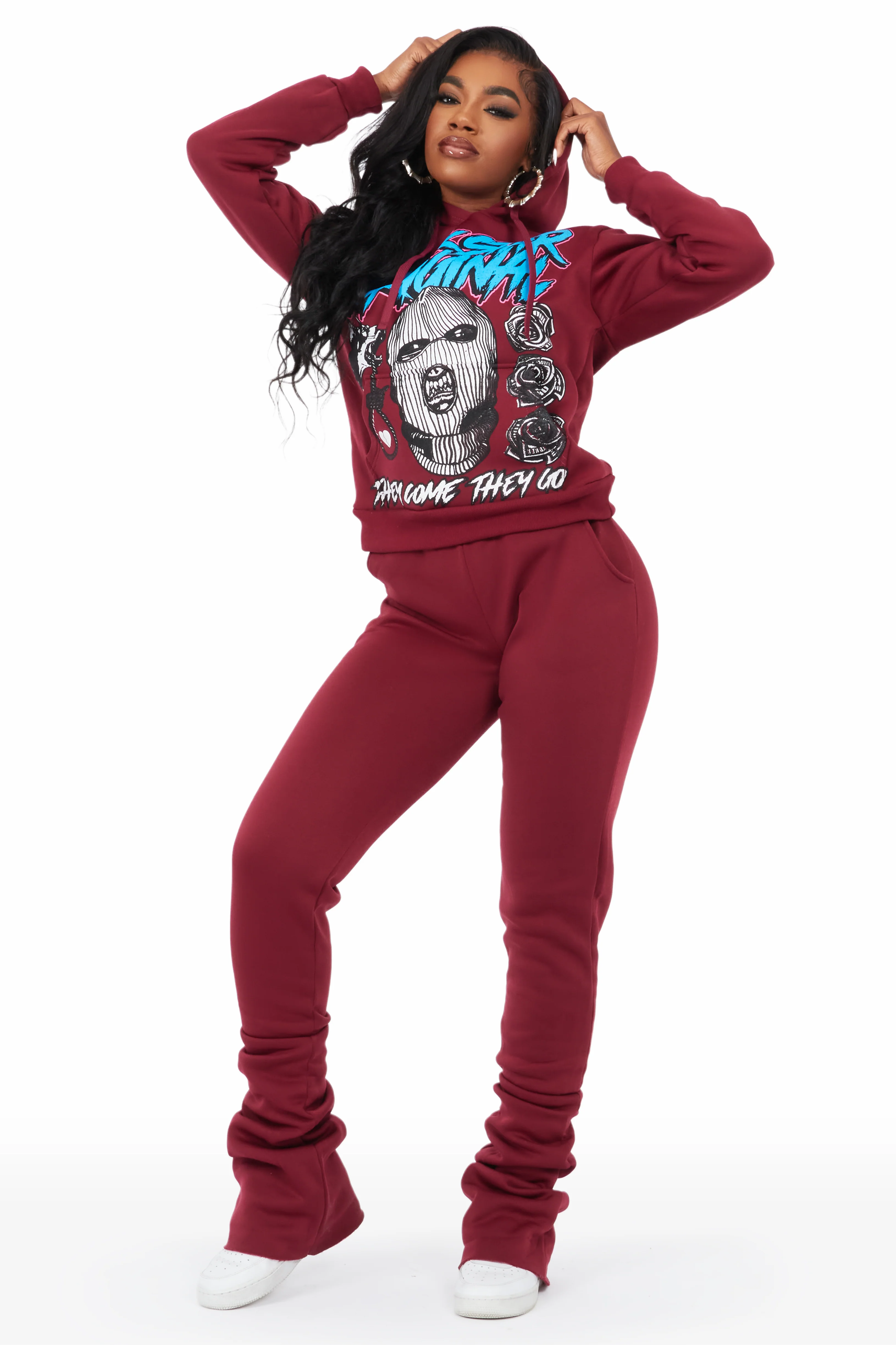 Kila Burgundy Super Stacked Trackset - Image 3