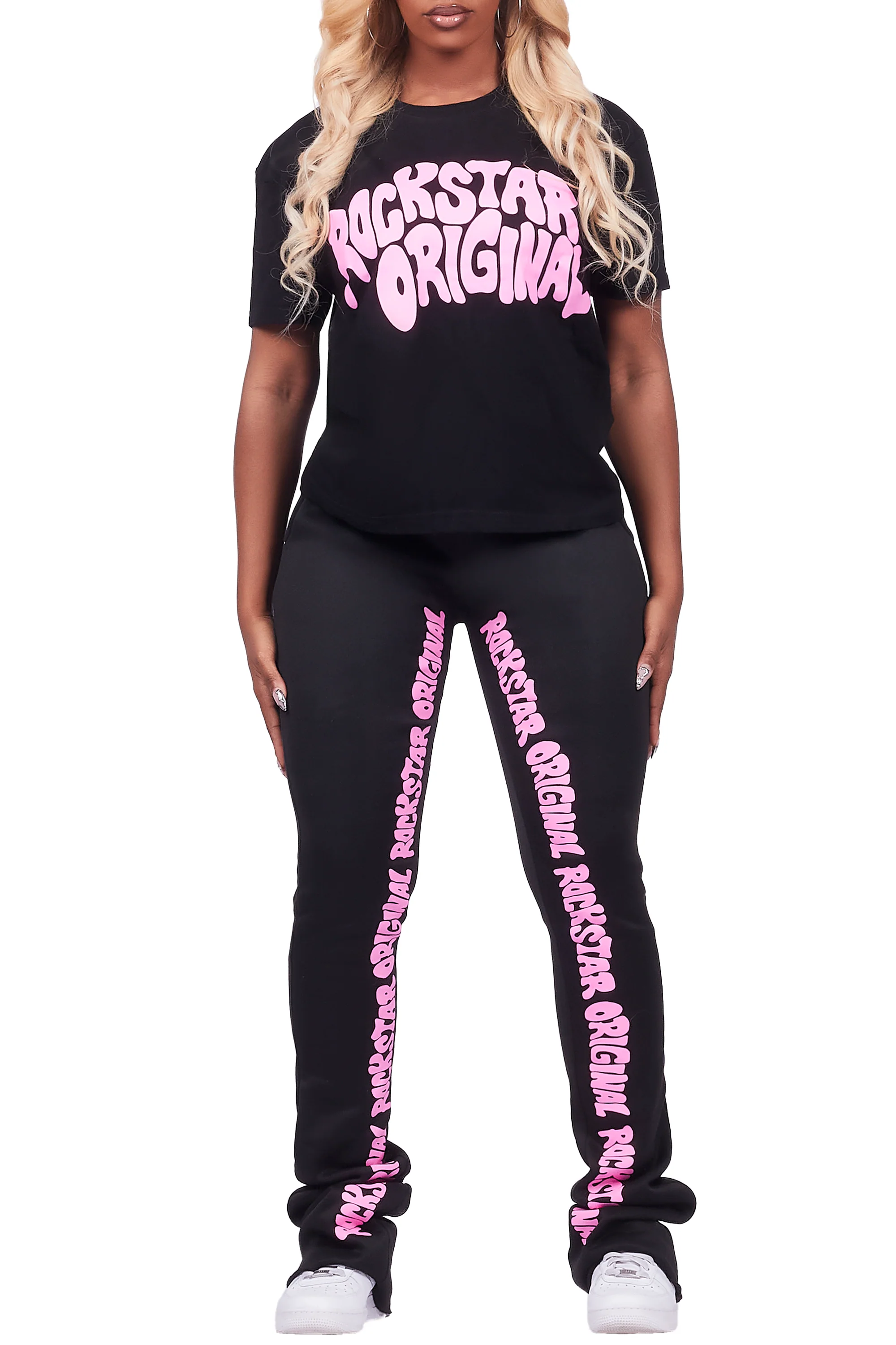 Monique Black T-Shirt Trackset - Image 6