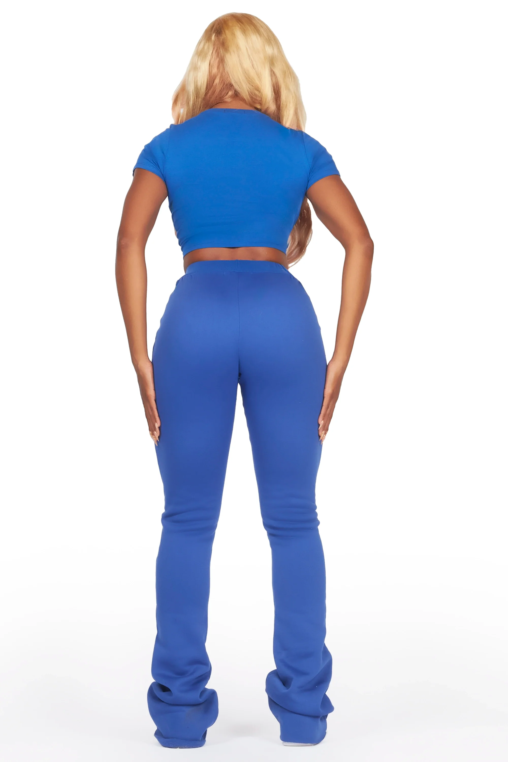 Tiyane Royal Blue T-Shirt Super Stacked Trackset - Image 5