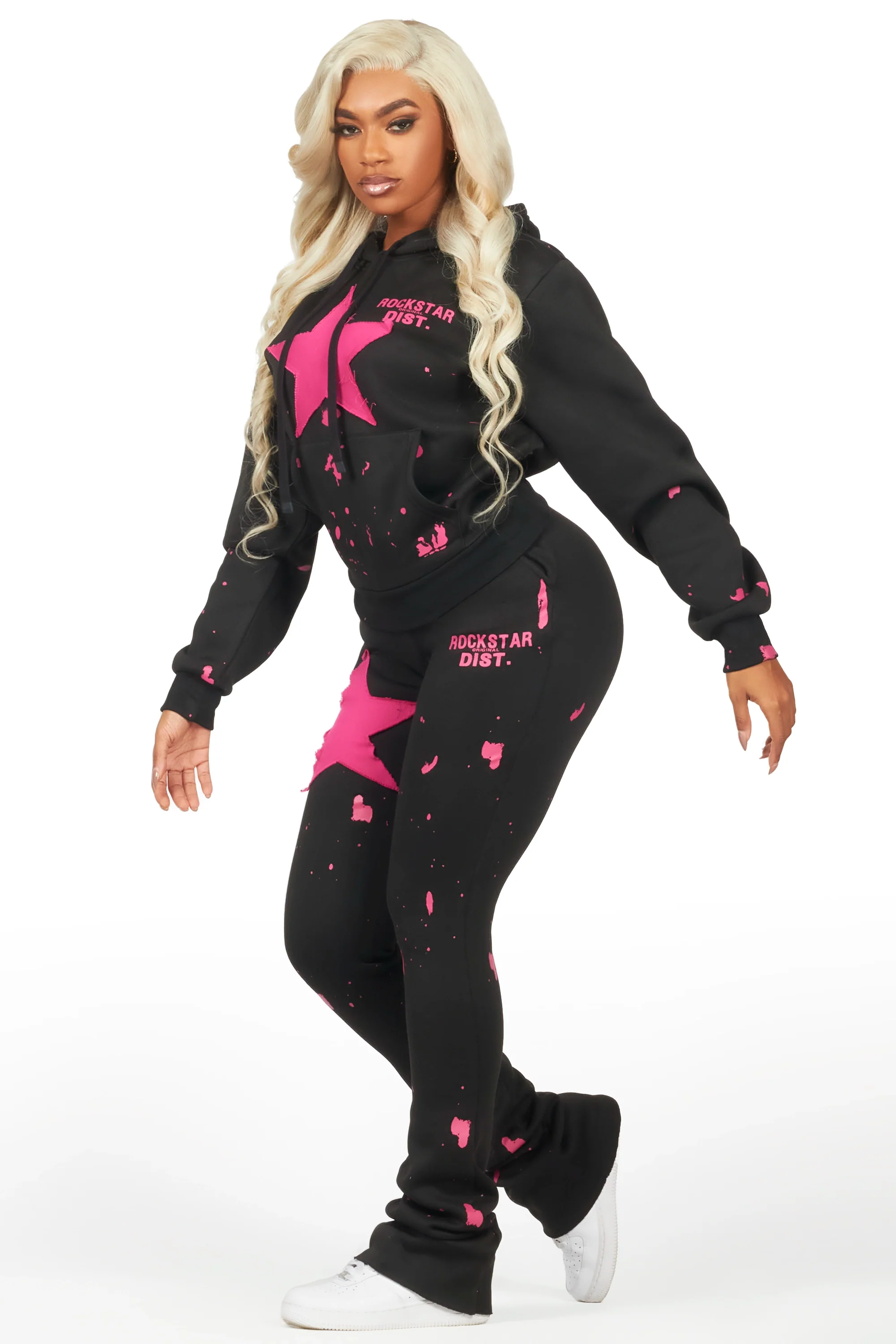 Aeriana Black/Pink Super Stacked Trackset - Image 3