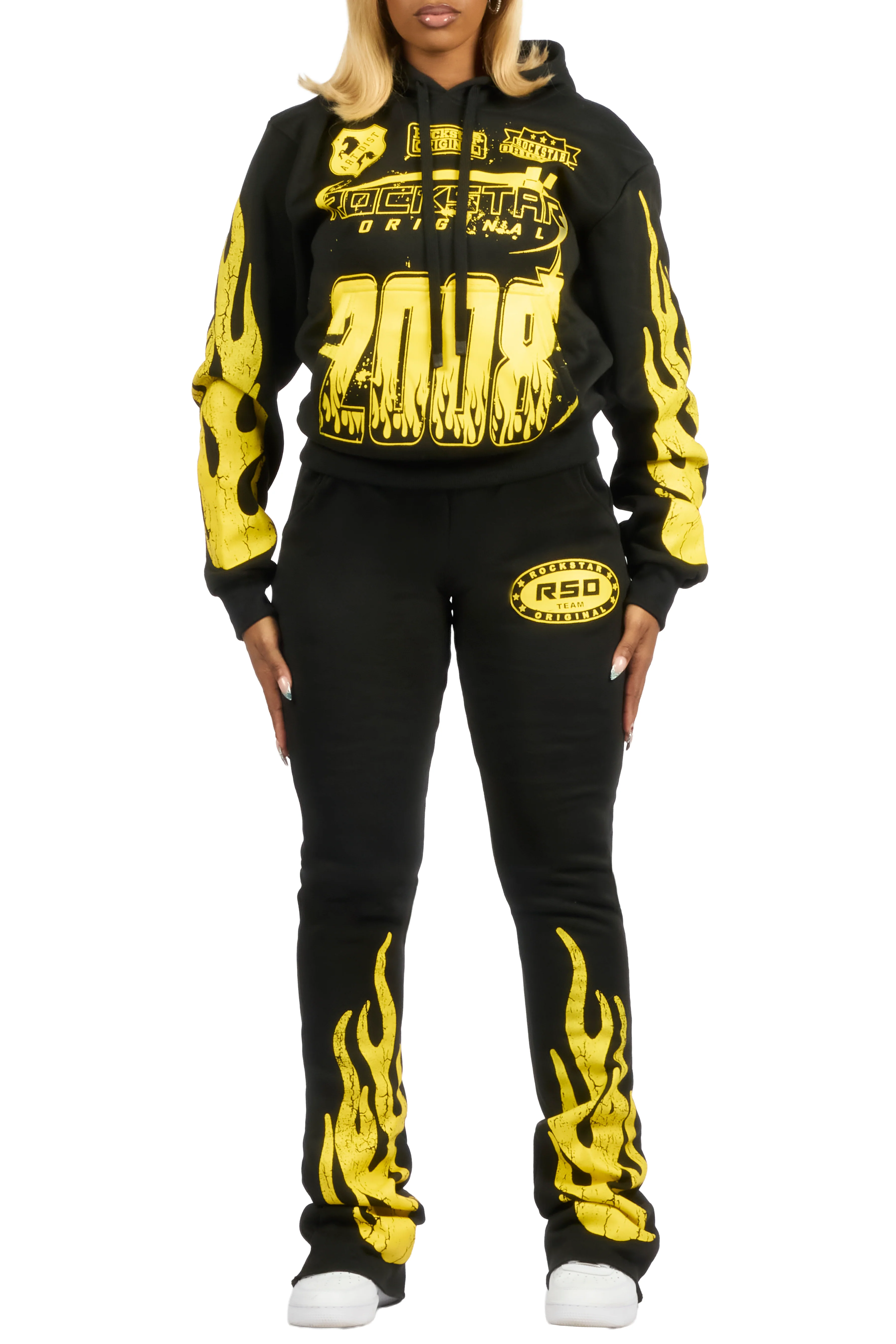 Esha 2.0 Black/Yellow Super Stacked Flare Track Set - Image 6