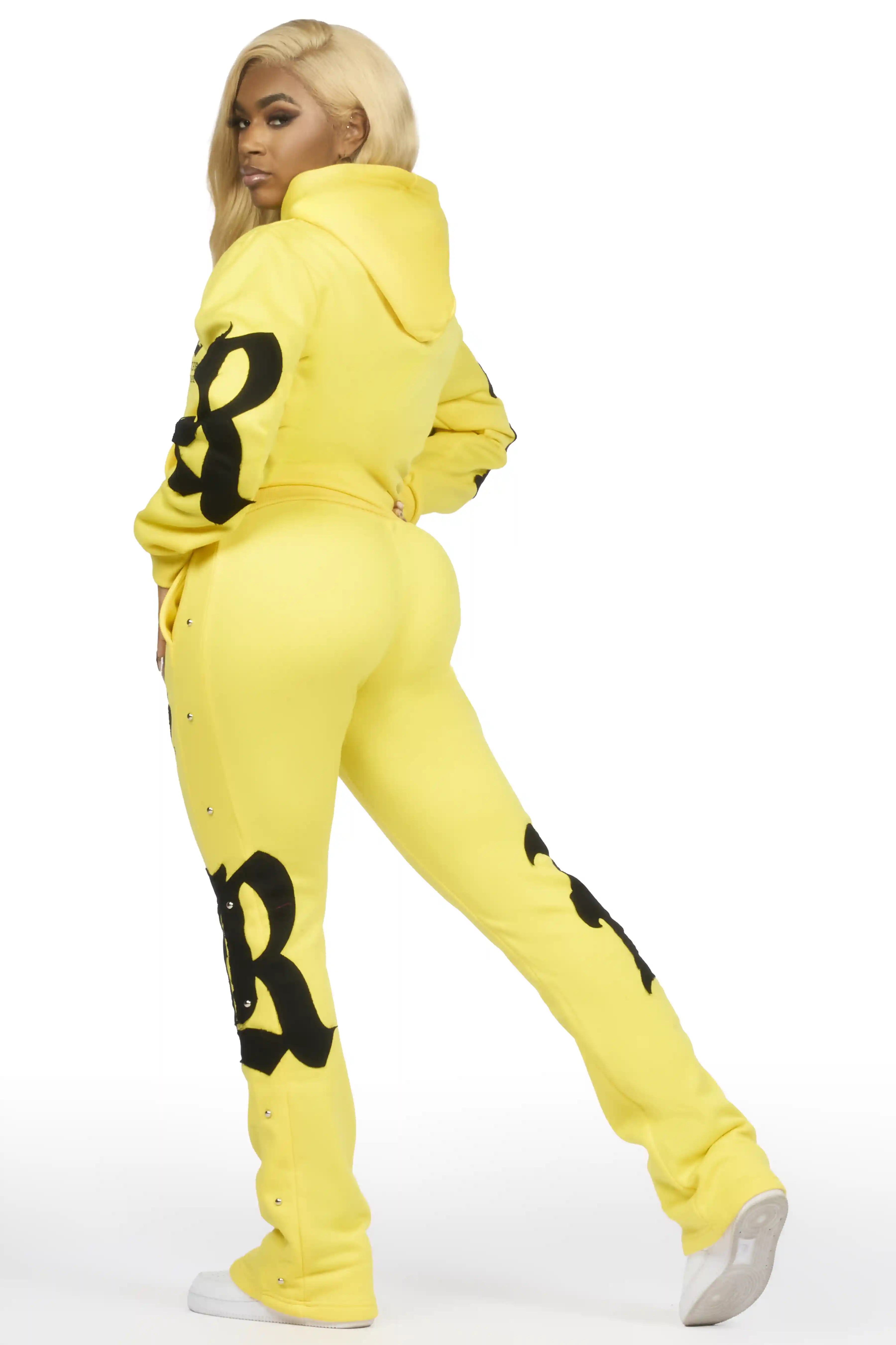 Shironda Yellow Snap Stacked Track Set - Image 7