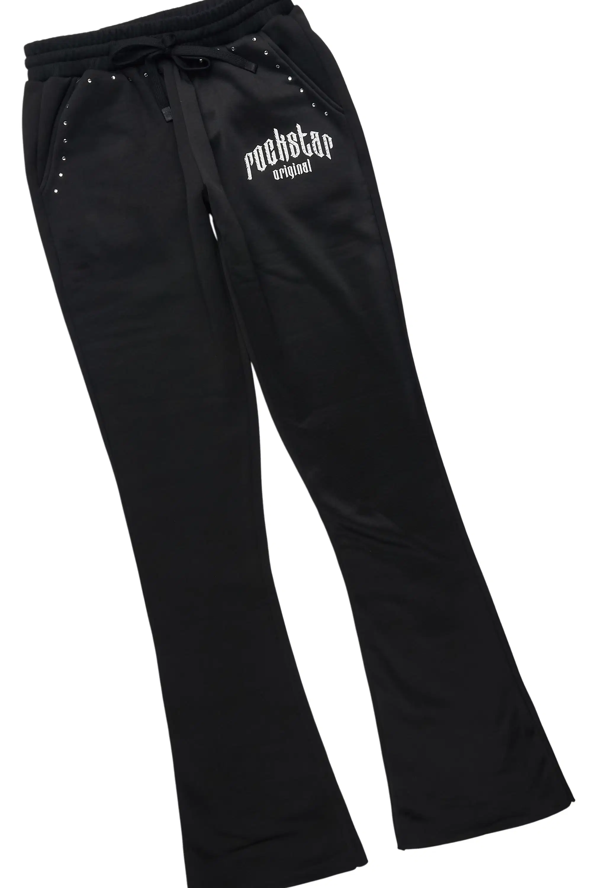 Sherris Black Studded Stacked Track Set - Image 5