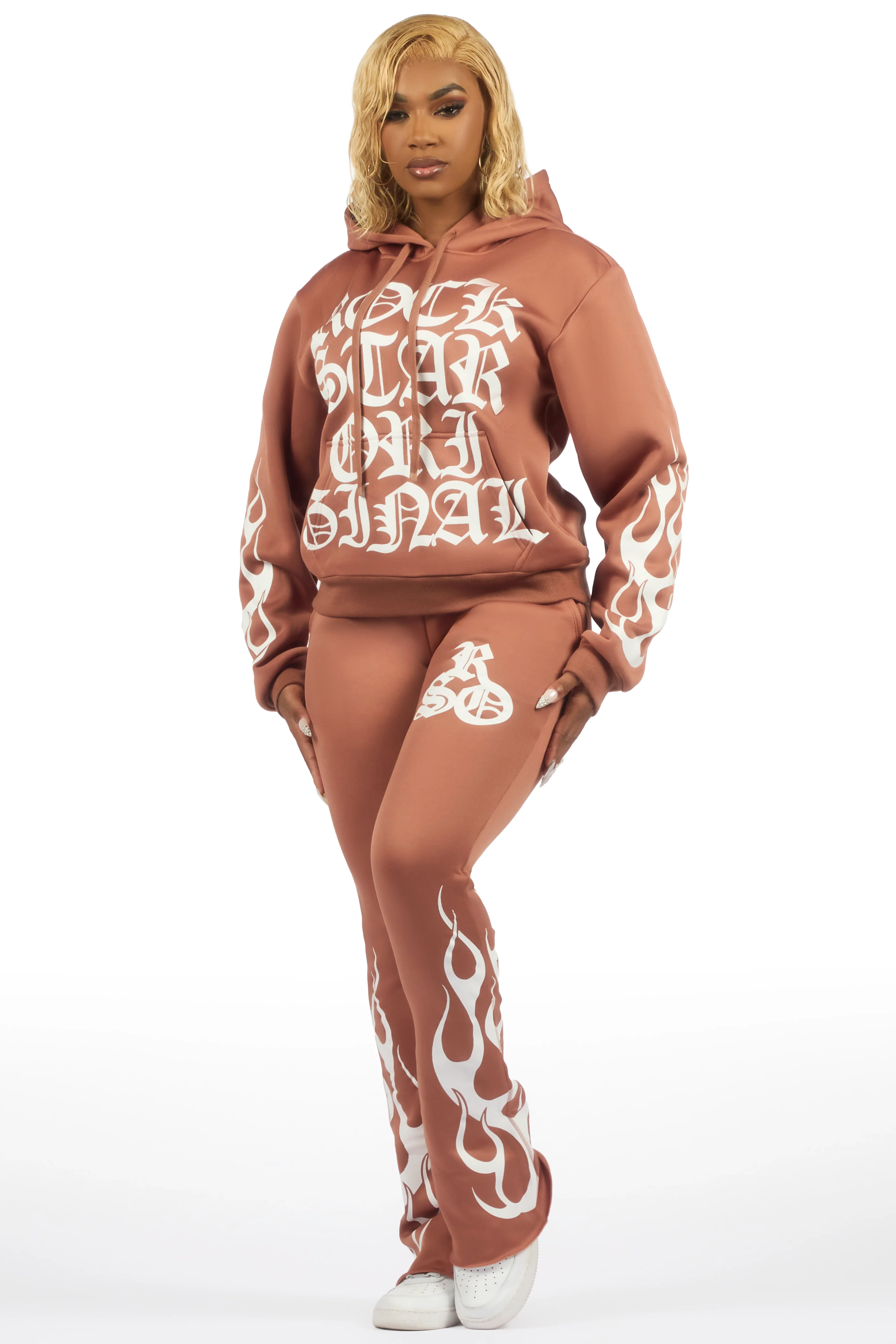 Anisha Mocha Stacked Track Set - Image 4