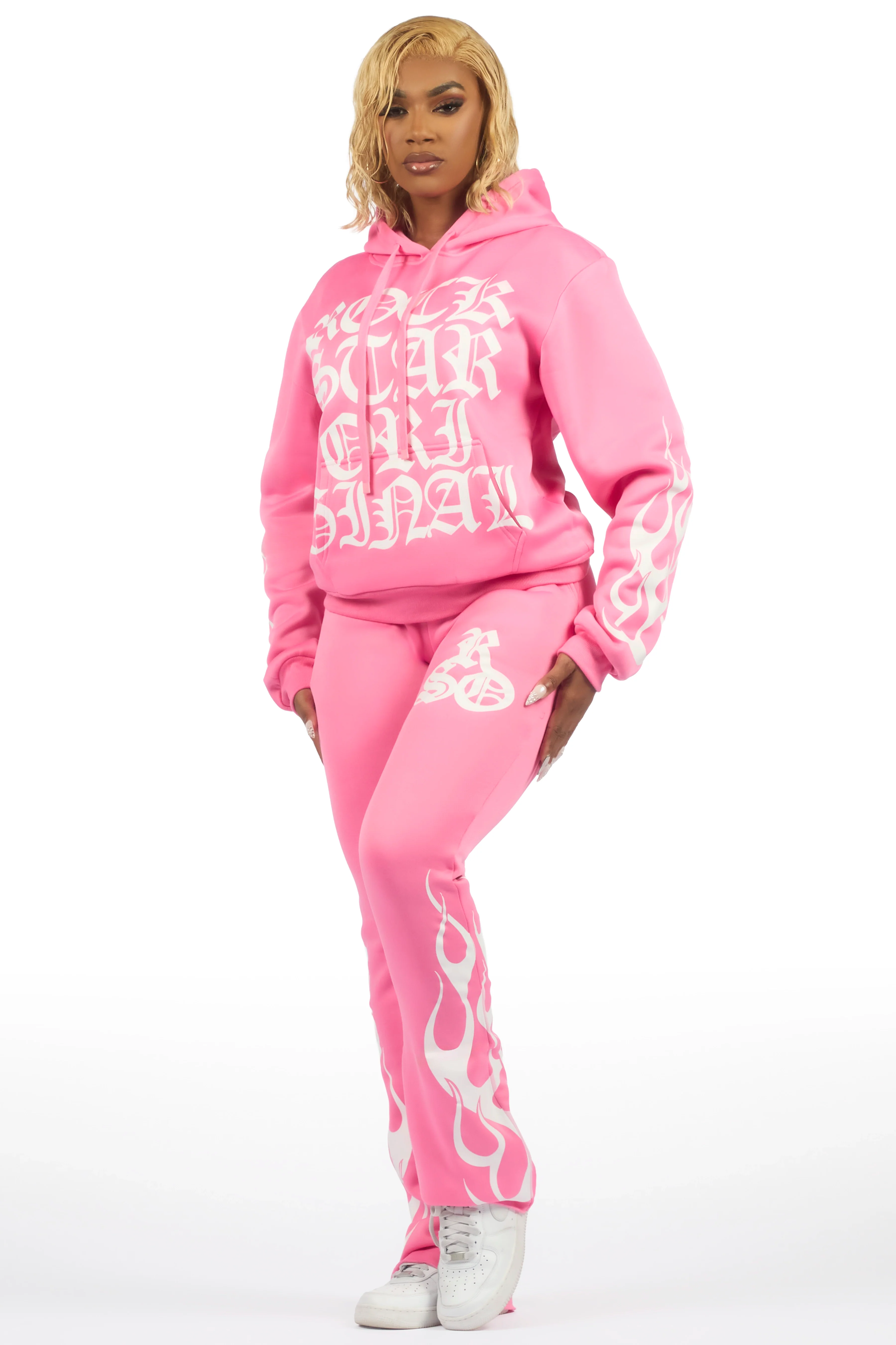 Anisha Pink Stacked Track Set - Image 4