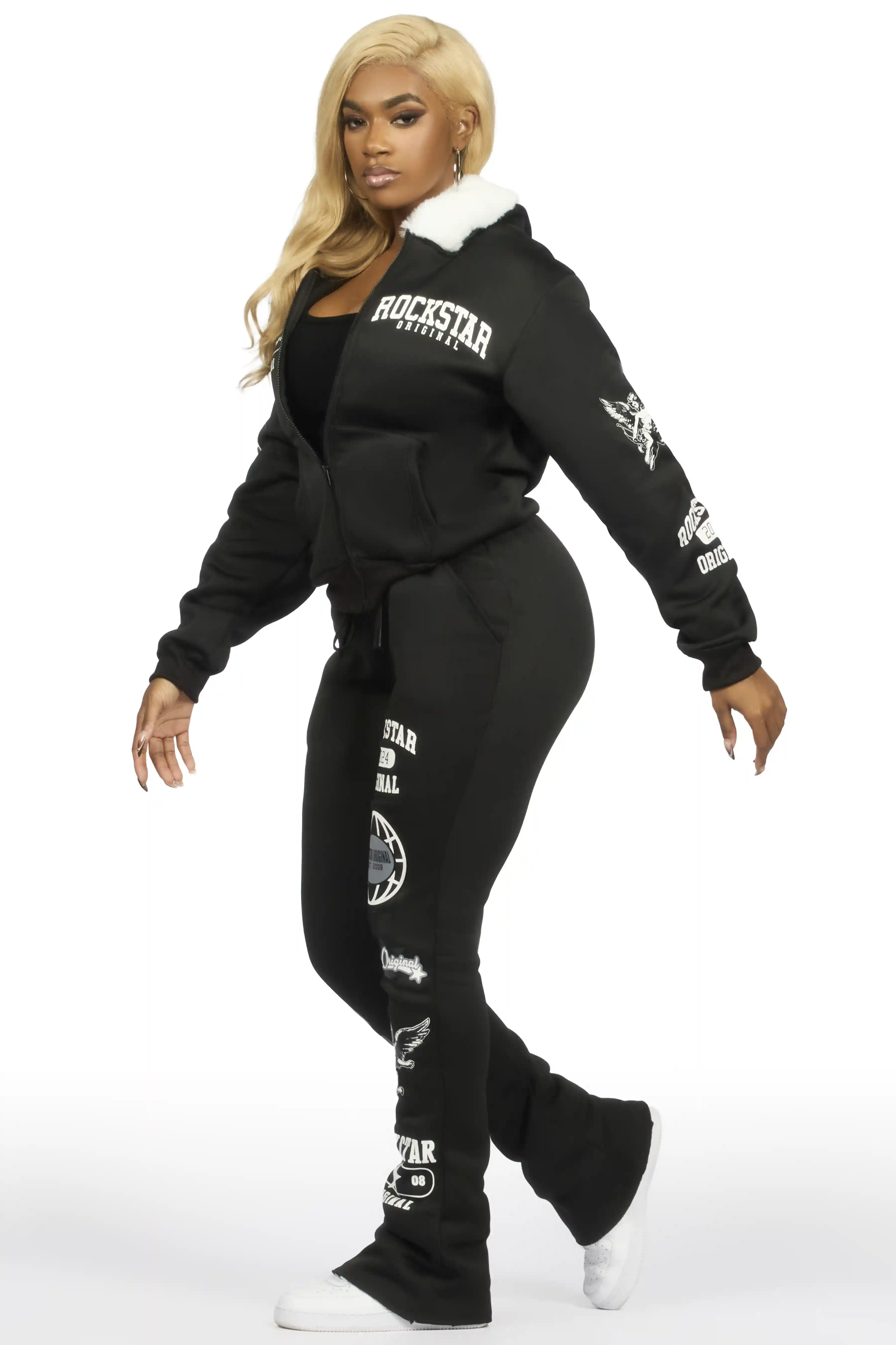 Chastity Black Stacked Track Set - Image 7